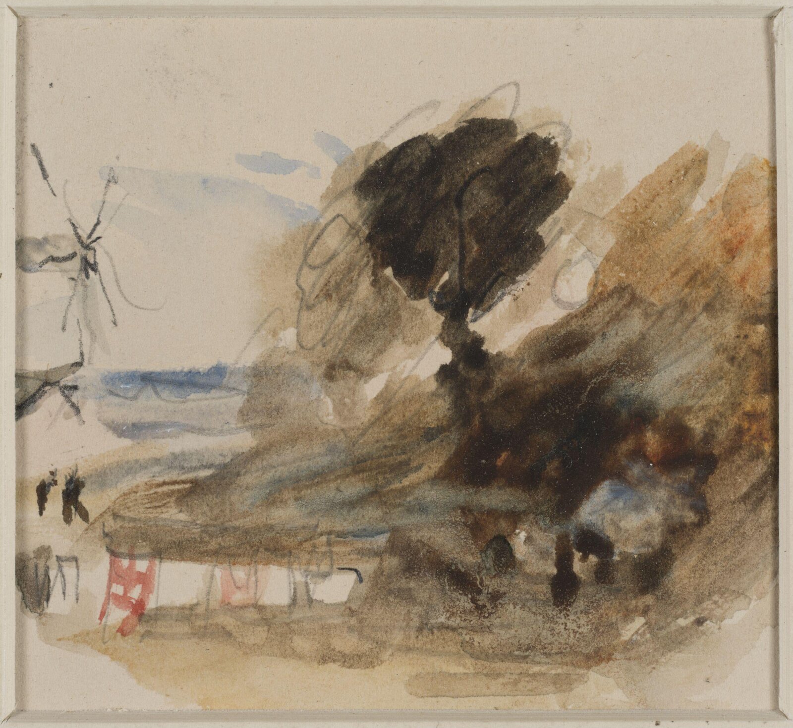 Watercolour drawing, Hercules Brabazon Brabazon, c. late 19th century
