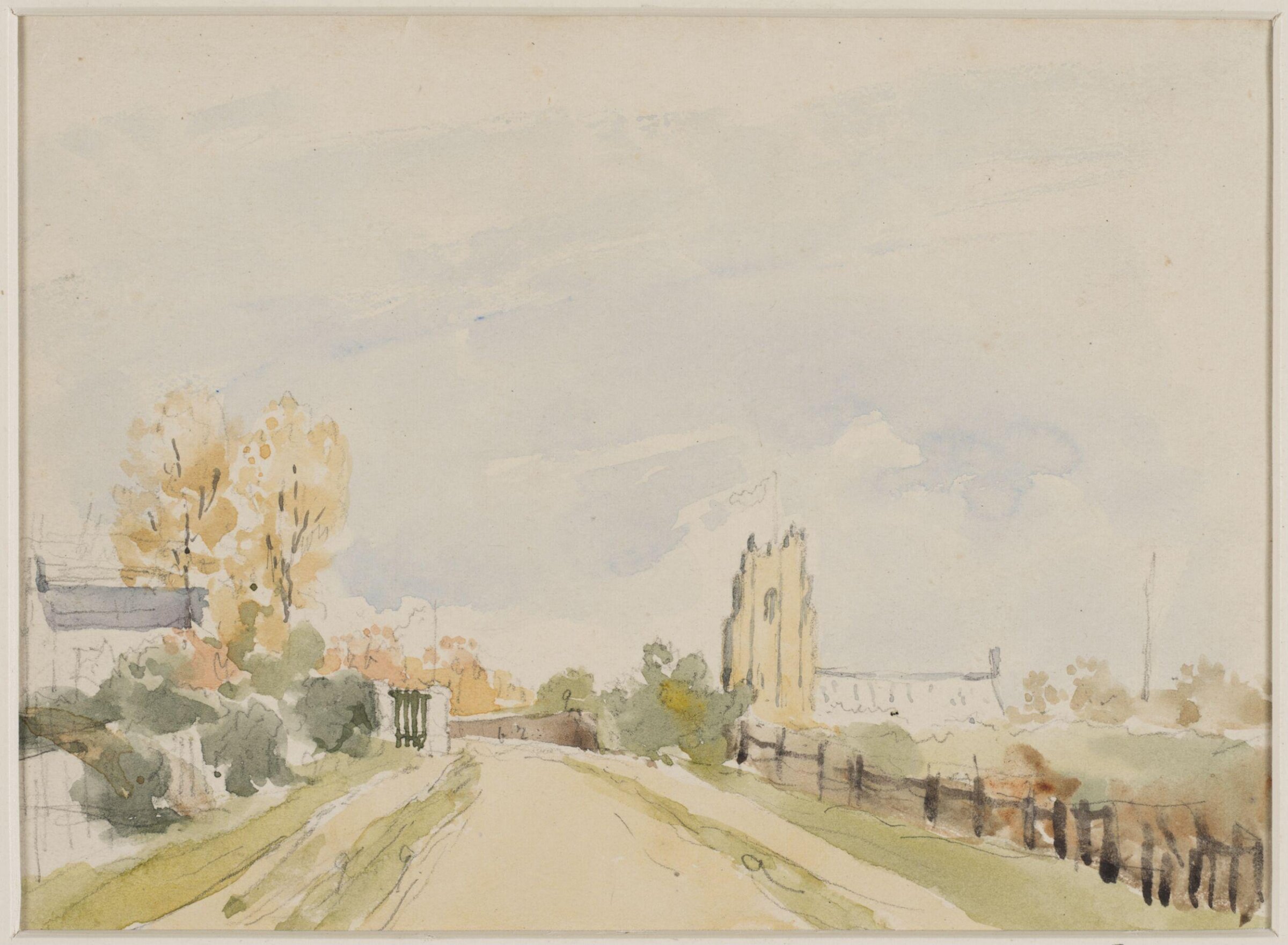 Watercolour drawing, Thomas Churchyard, c.1860