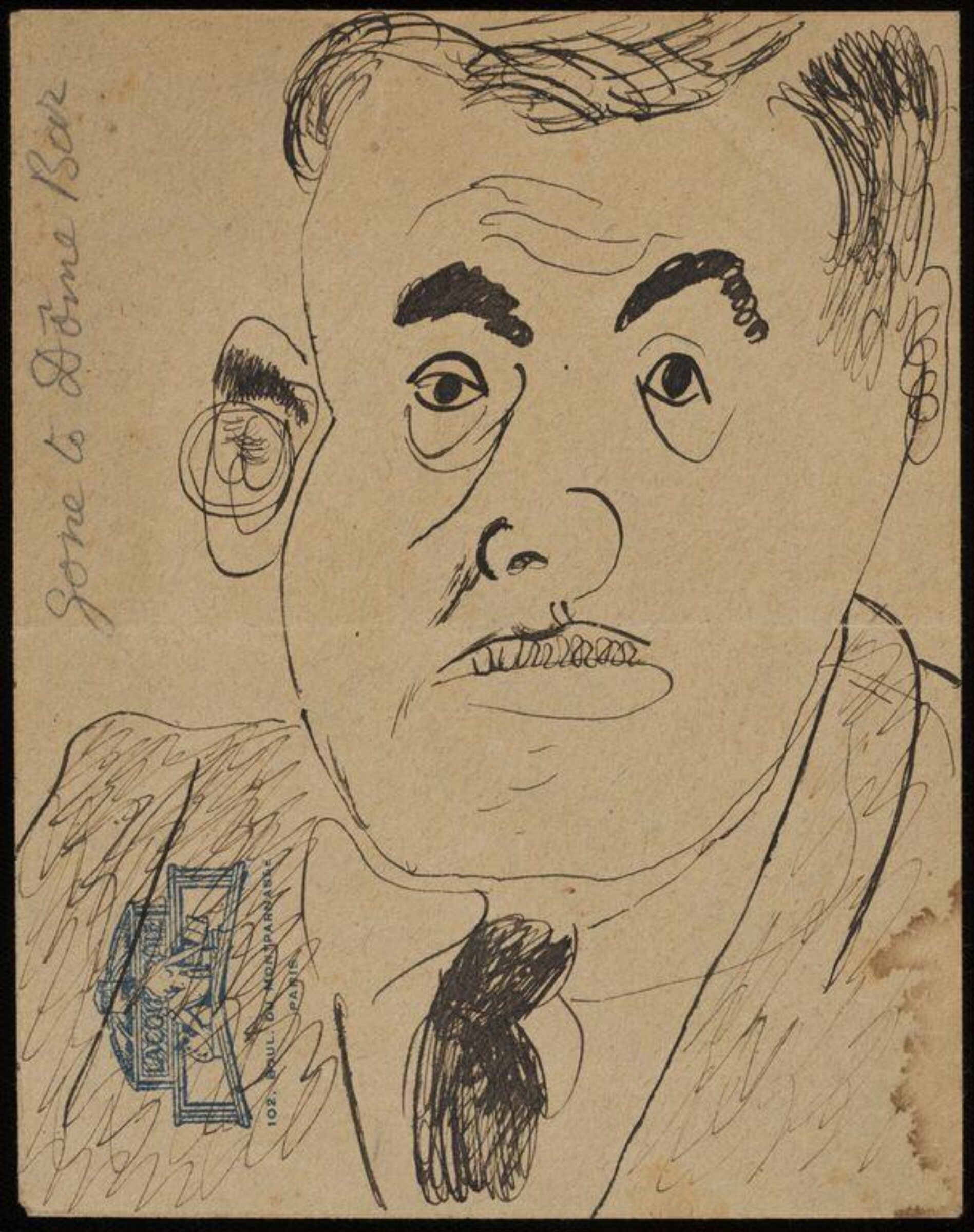 Portrait of a Man, Edward Burra, c. 1925-30
