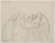 John Varley, William Mulready and others sketching at a table thumbnail 2
