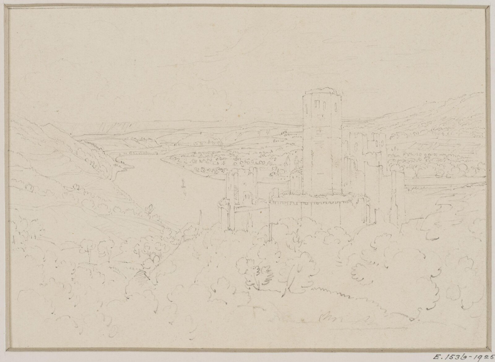 Stolzenfels Castle, Thales Fielding, ca. 1824