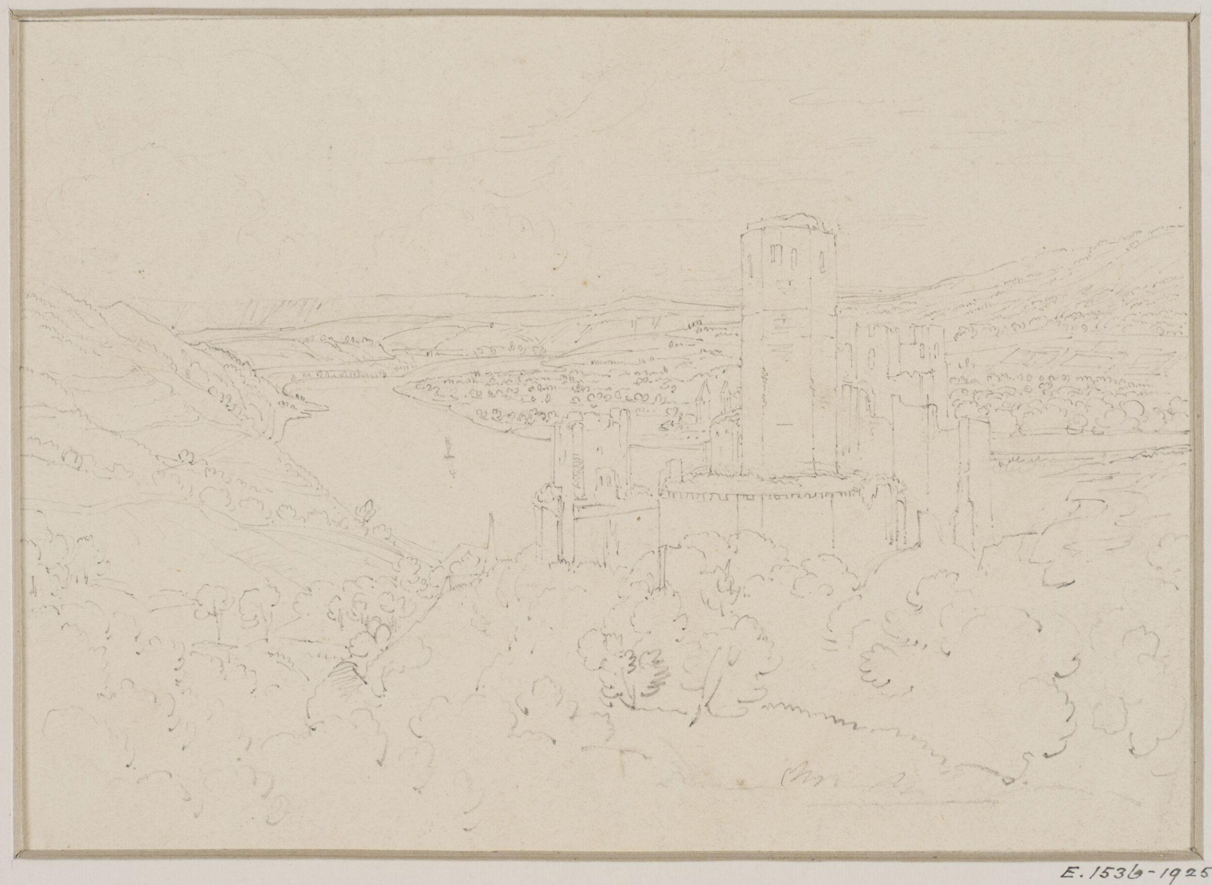Stolzenfels Castle, Thales Fielding, ca. 1824