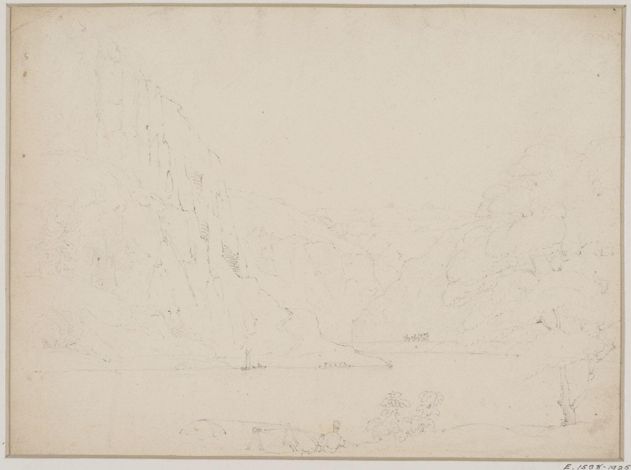 Lurley Felson on the Rhine, Thales Fielding, ca. 1824