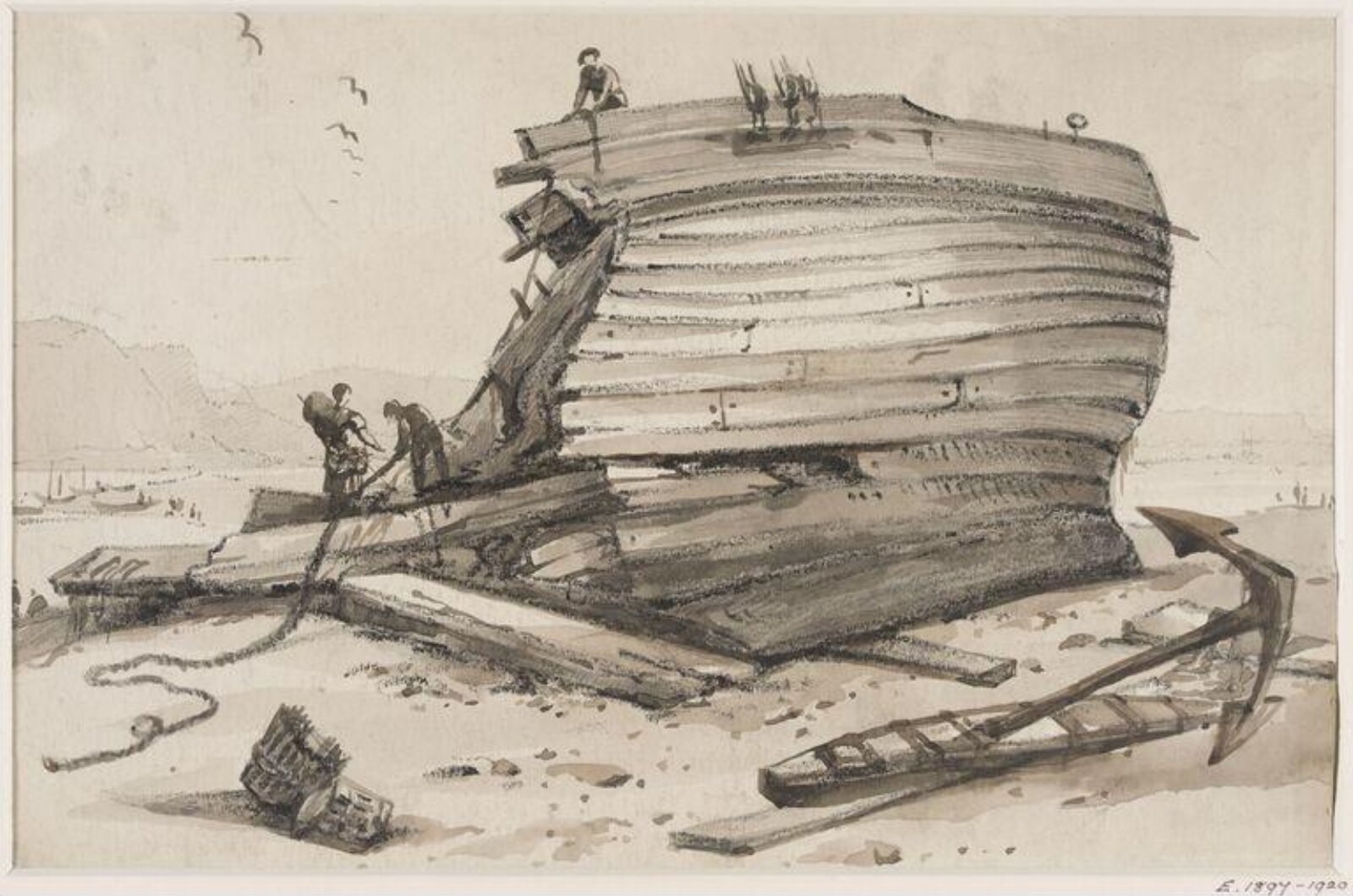 Drawing, burgess, c. early 19th century