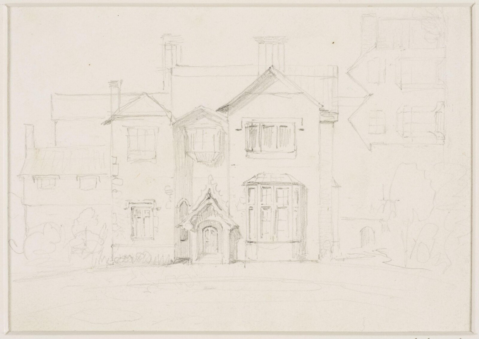 Front of a house, Thomas Sidney Cooper, mid 19th century