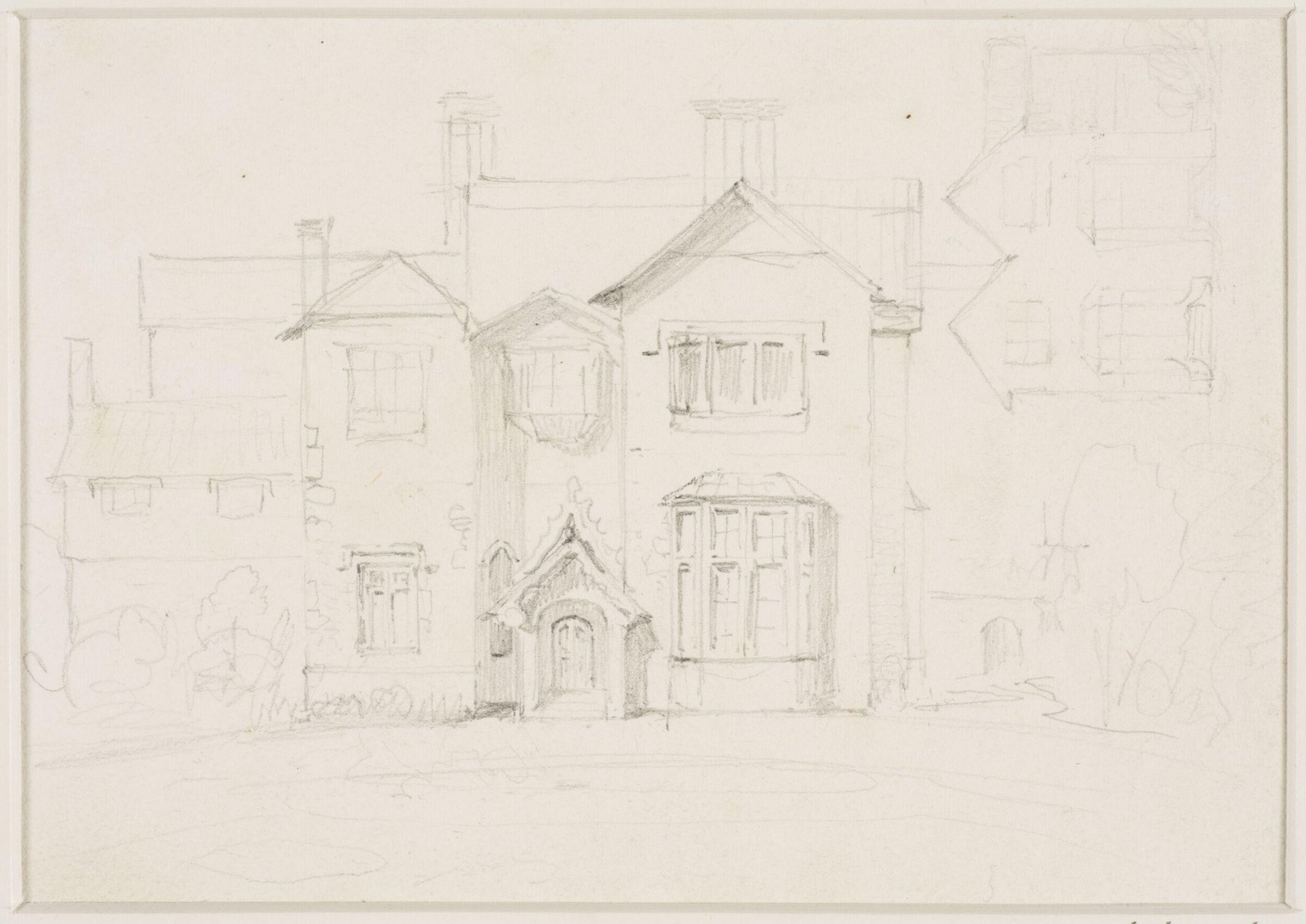 Front of a house, Thomas Sidney Cooper, mid 19th century