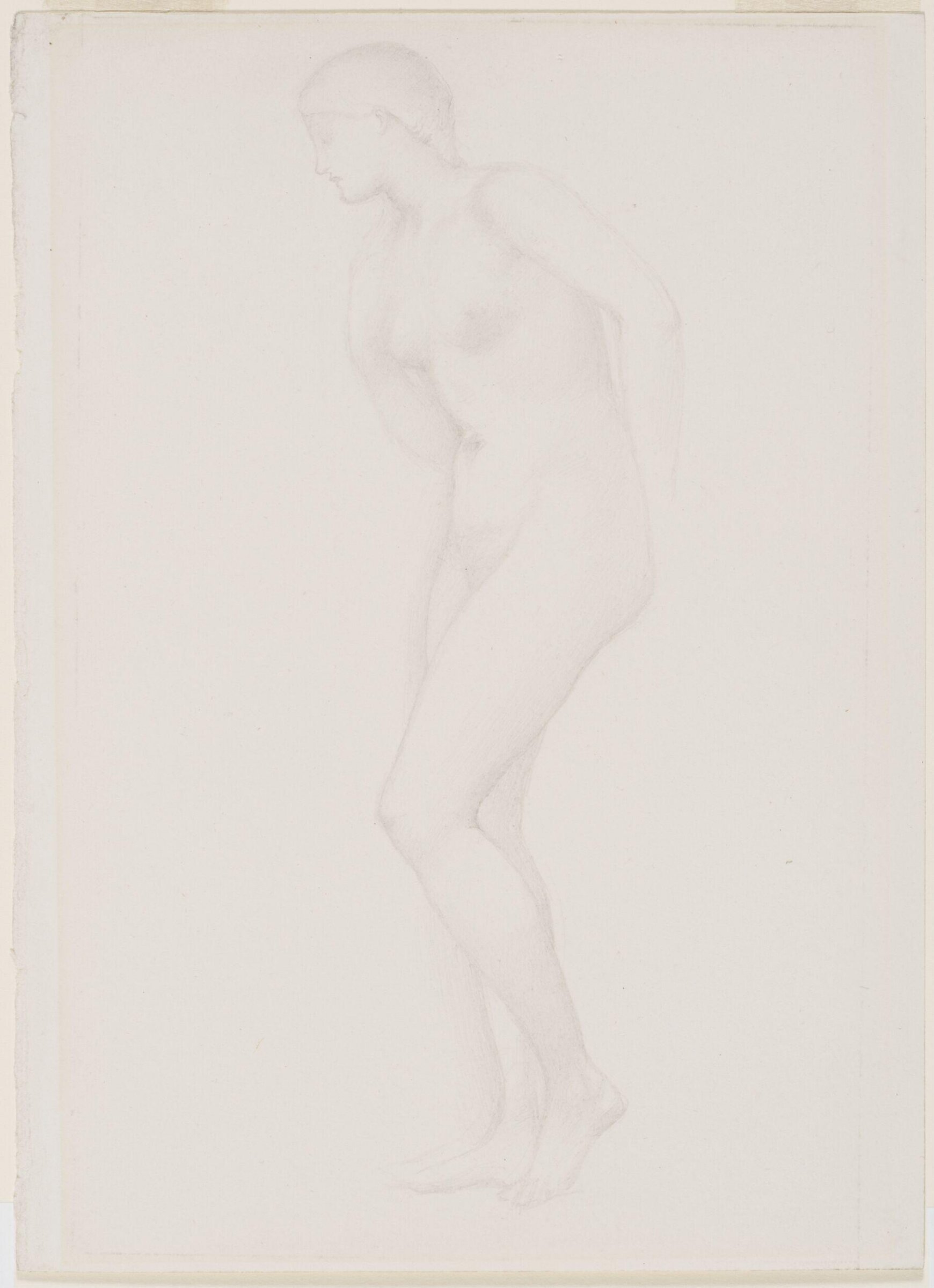 Study of Galatea for <i>The Hand Refrains</i>, Edward Coley Burne-Jones, 1868-1869
