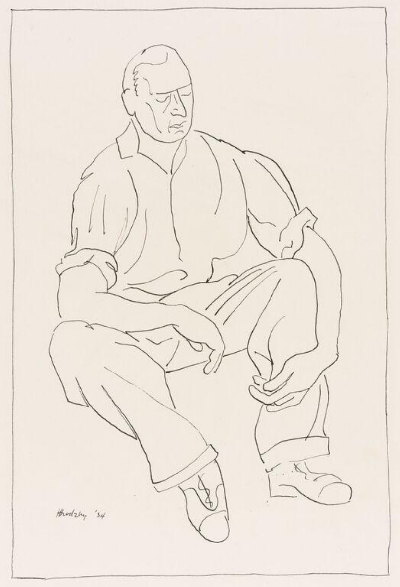 Seated Workman, Horace Brodzky, 1934