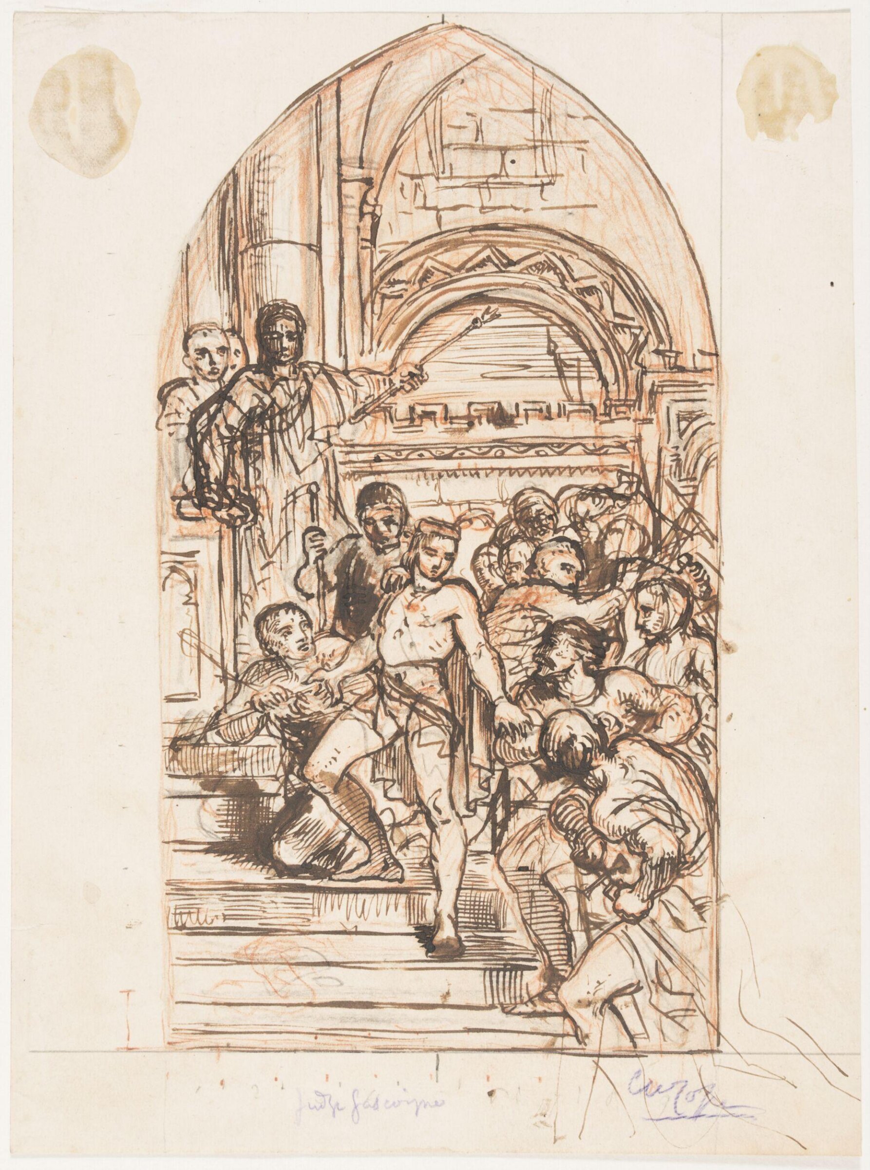 Prince Henry, afterwards Henry V, acknowledging the authority of the Chief Justice Gascoigne, Cope, ca. 1844
