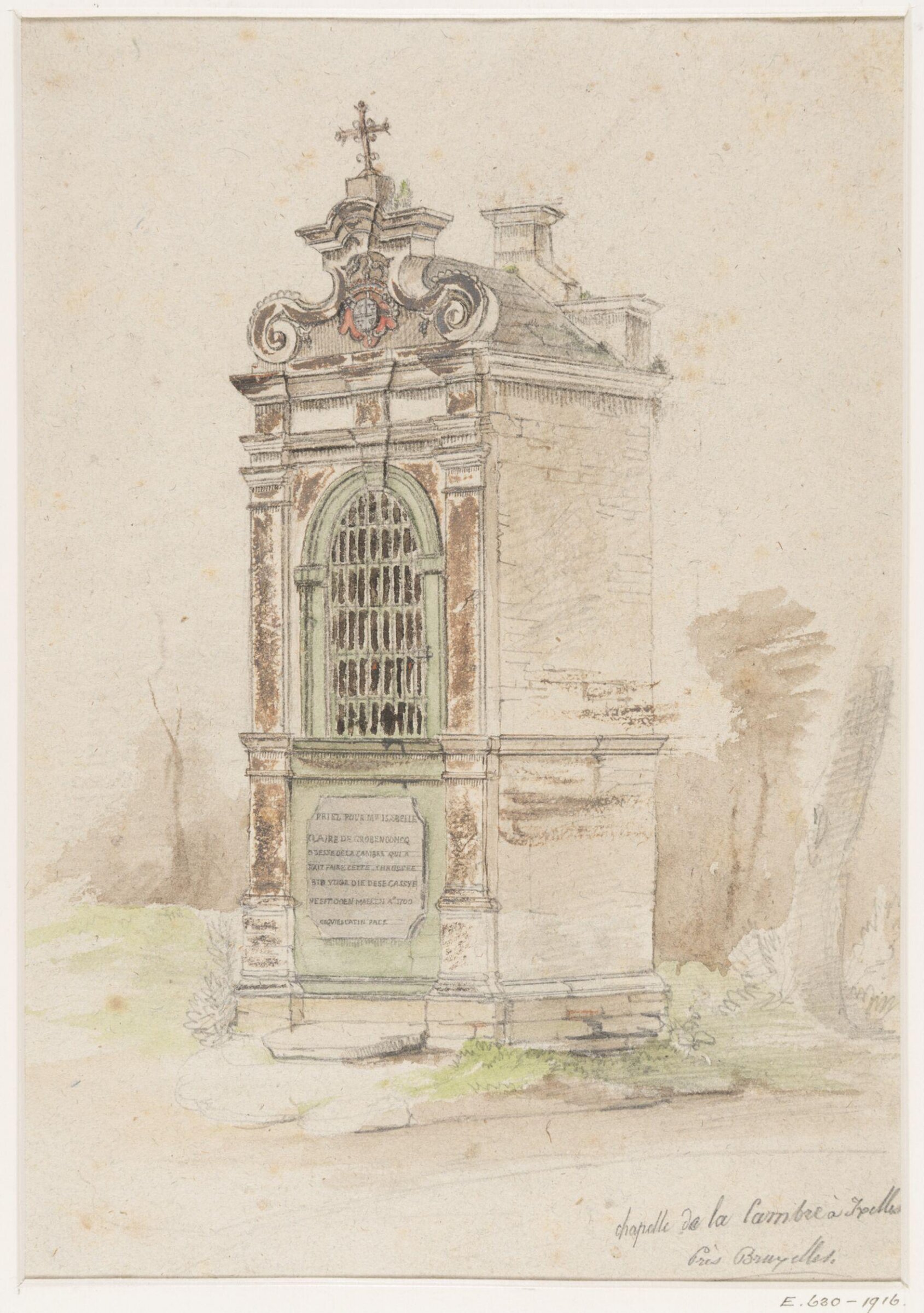 Chapelle de la Cambre à Ixelles, près Bruxelles, Thomas Sidney Cooper, mid 19th century
