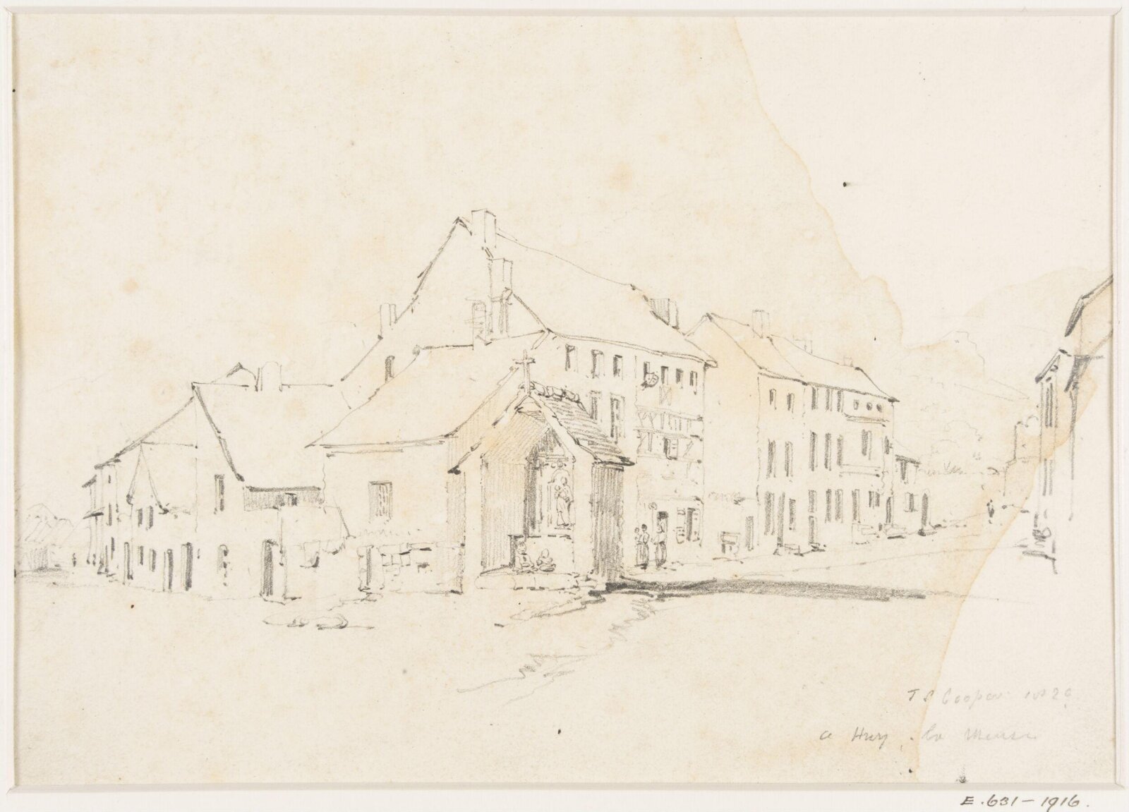 Street scene, Thomas Sidney Cooper, ca. 1829