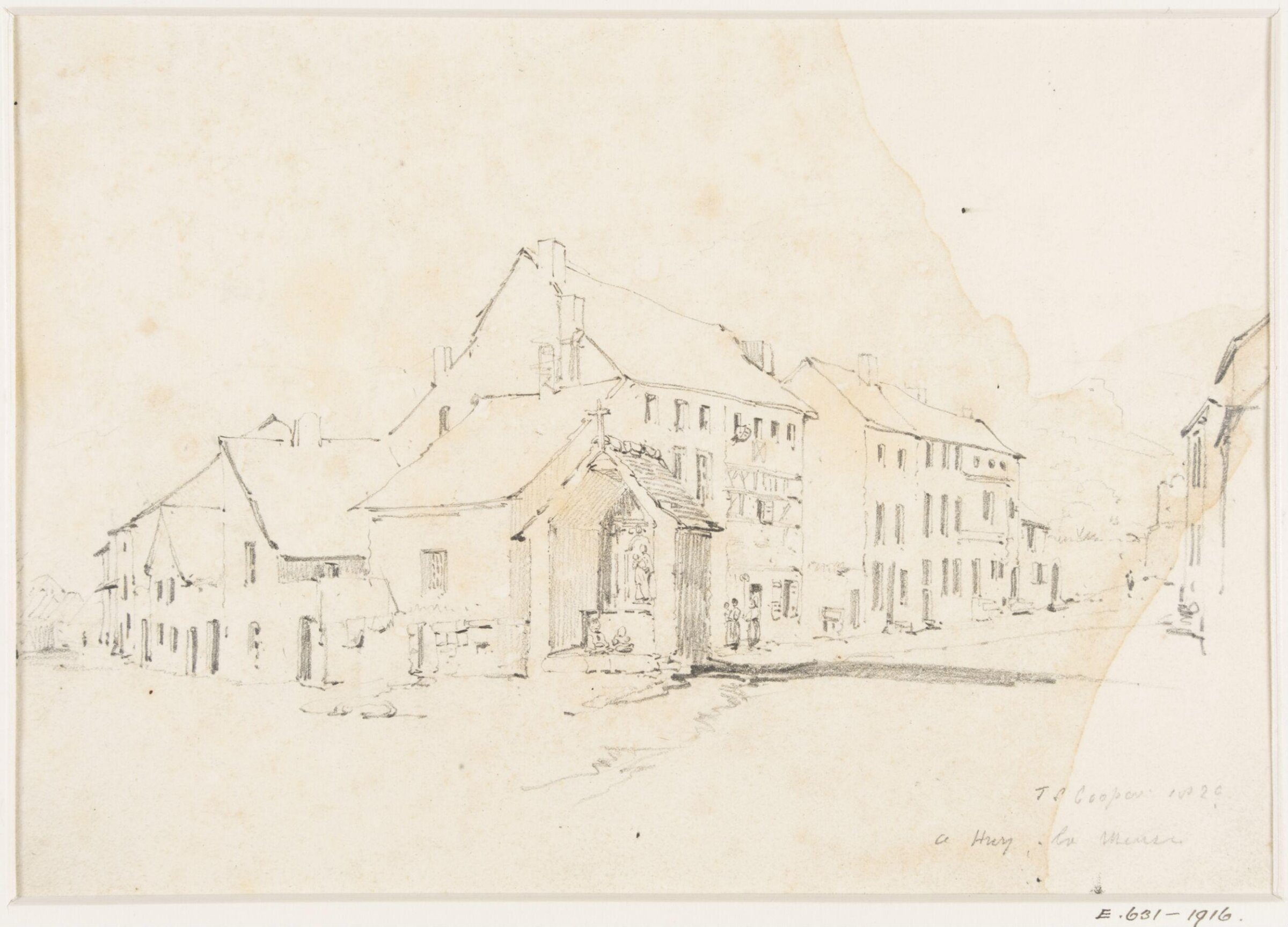 Street scene, Thomas Sidney Cooper, ca. 1829