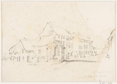 Street scene, Thomas Sidney Cooper, ca. 1829