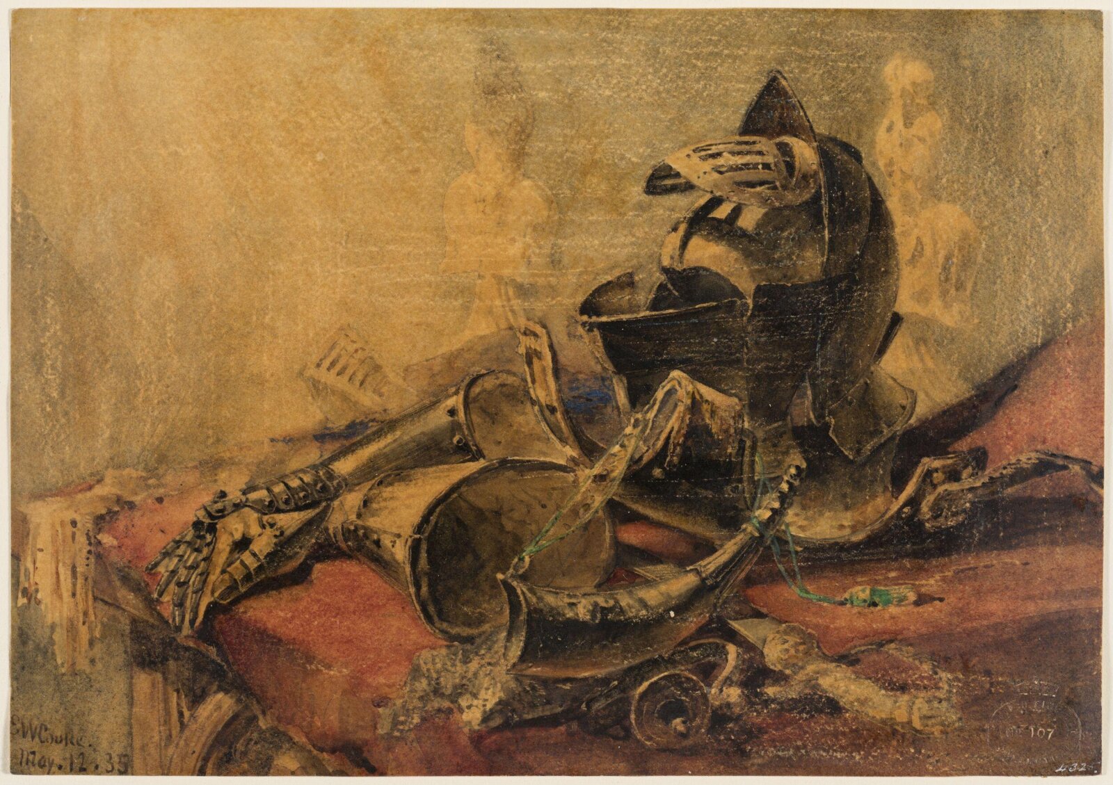 Study of Armour, Edward Cooke, 1835