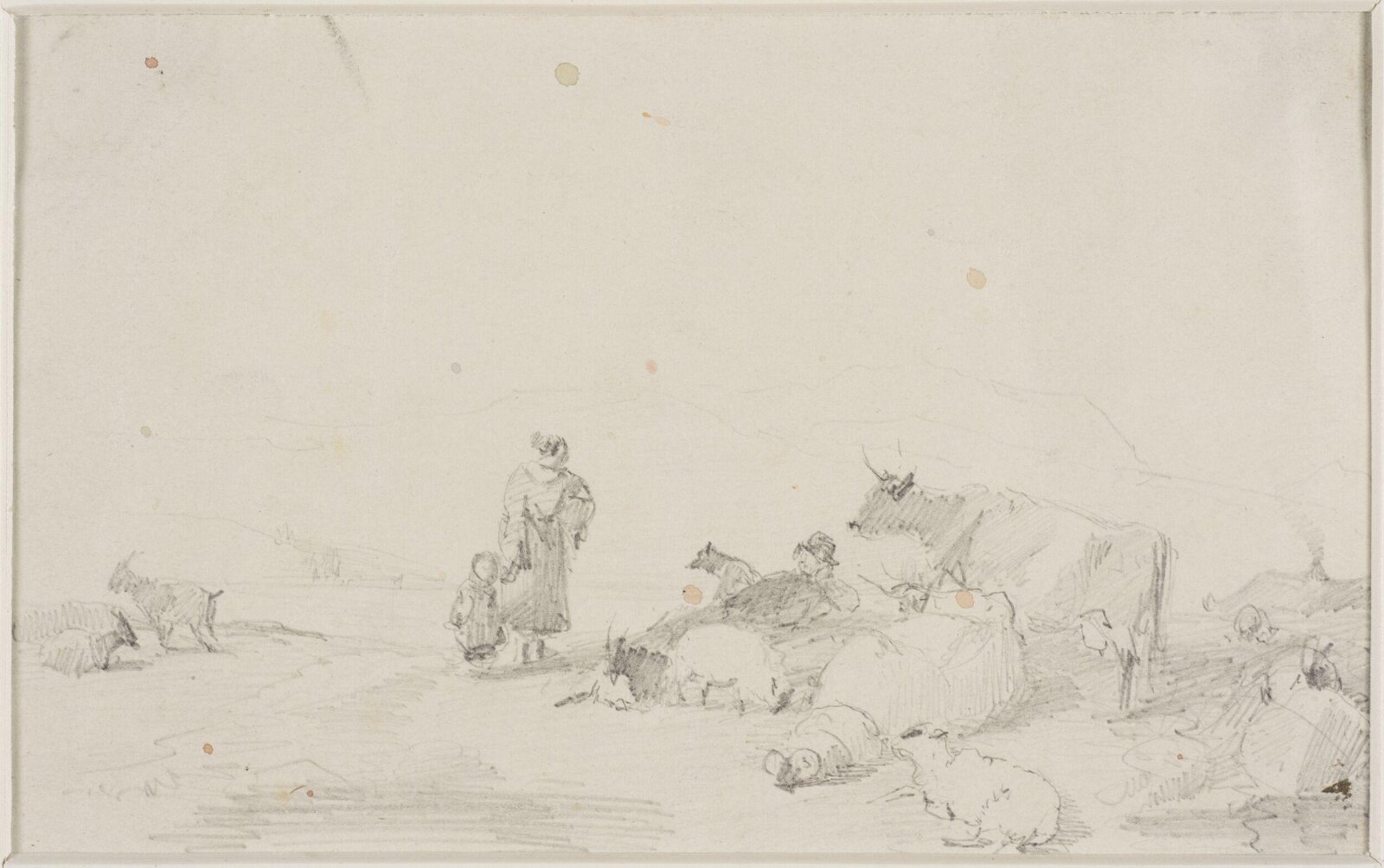 Cattle, sheep and goats, Thomas Sidney Cooper, mid 19th century
