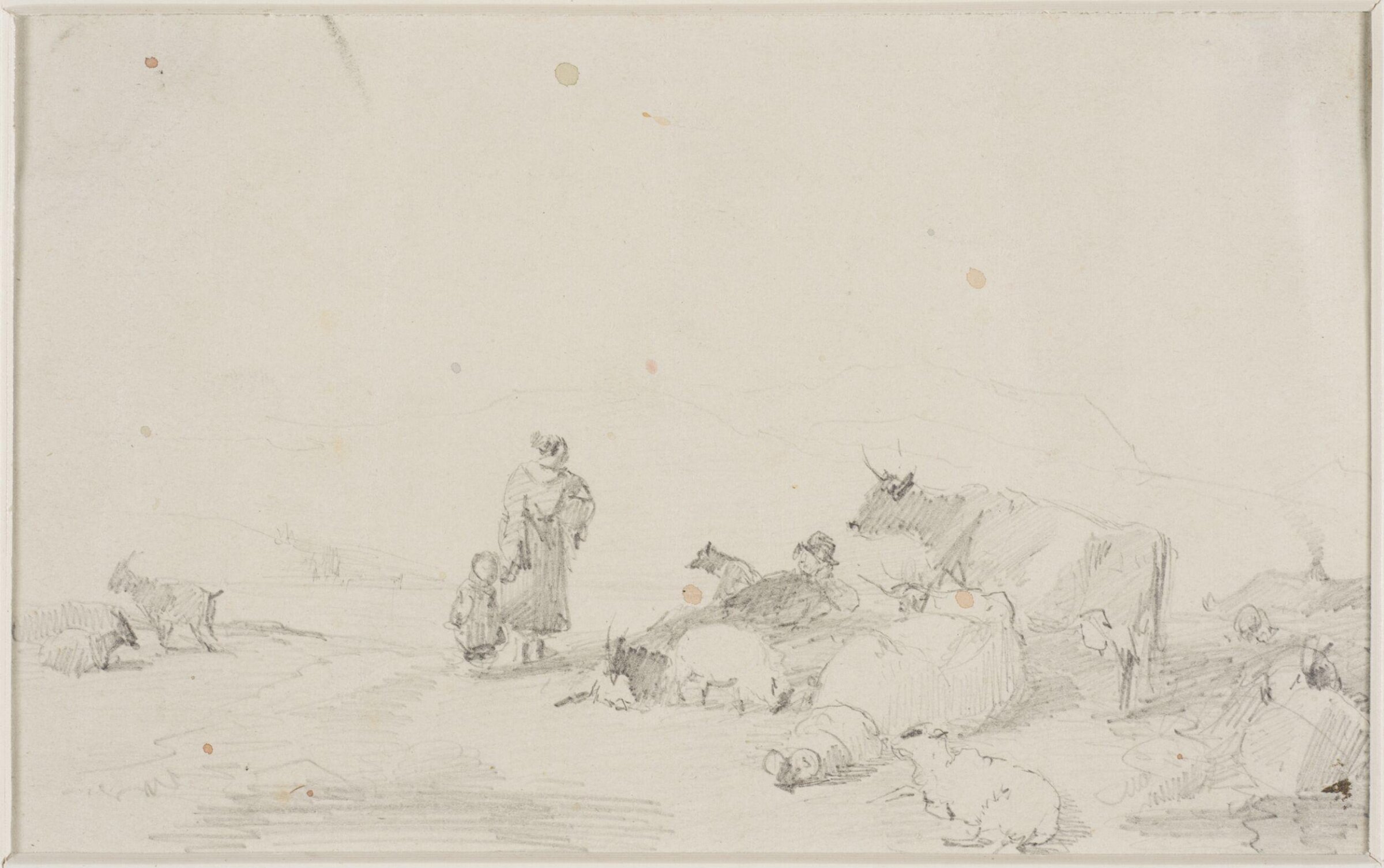 Cattle, sheep and goats, Thomas Sidney Cooper, mid 19th century