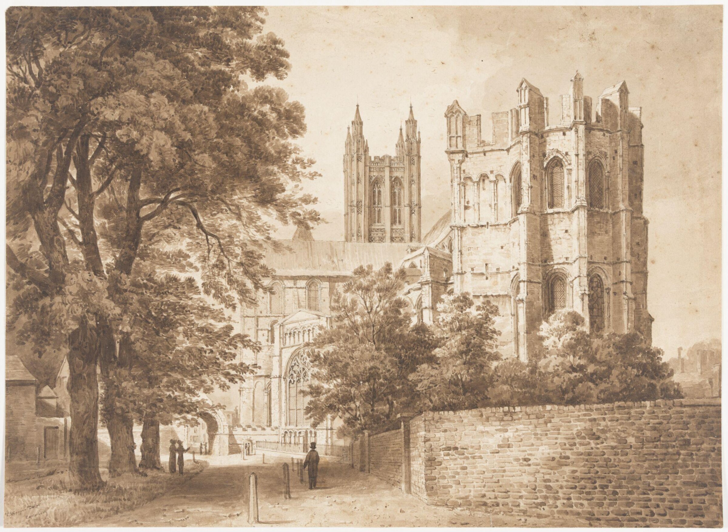 Canterbury Cathedral from the south east, Thomas Sidney Cooper, mid 19th century
