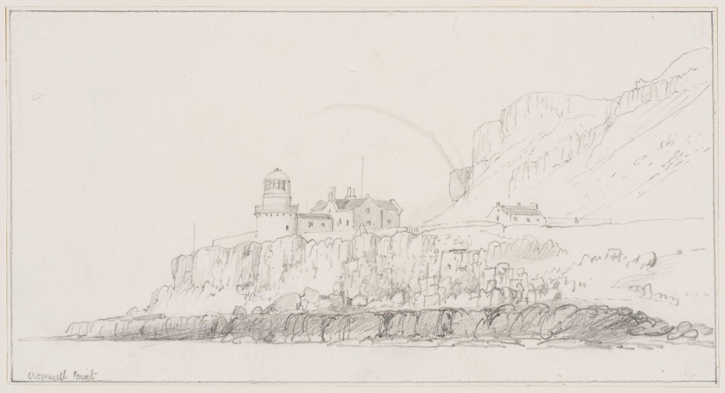 Cromwell Point,  Valencia Island, Edward Cooke, mid 19th century