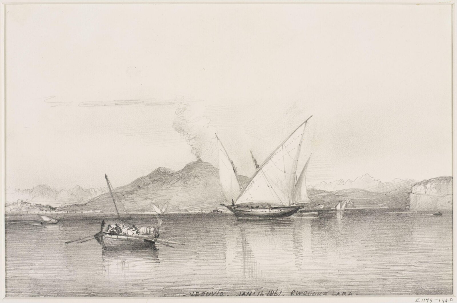 Il Vesuvio, Edward Cooke, 1861
