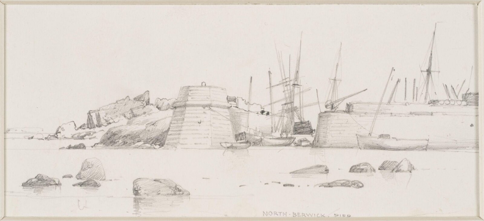North Berwick Pier, Edward Cooke, 1825-50