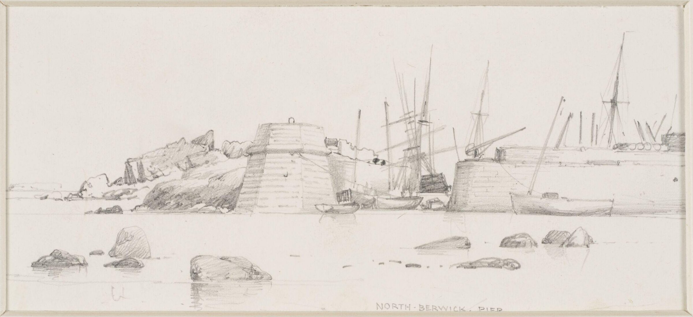 North Berwick Pier, Edward Cooke, 1825-50