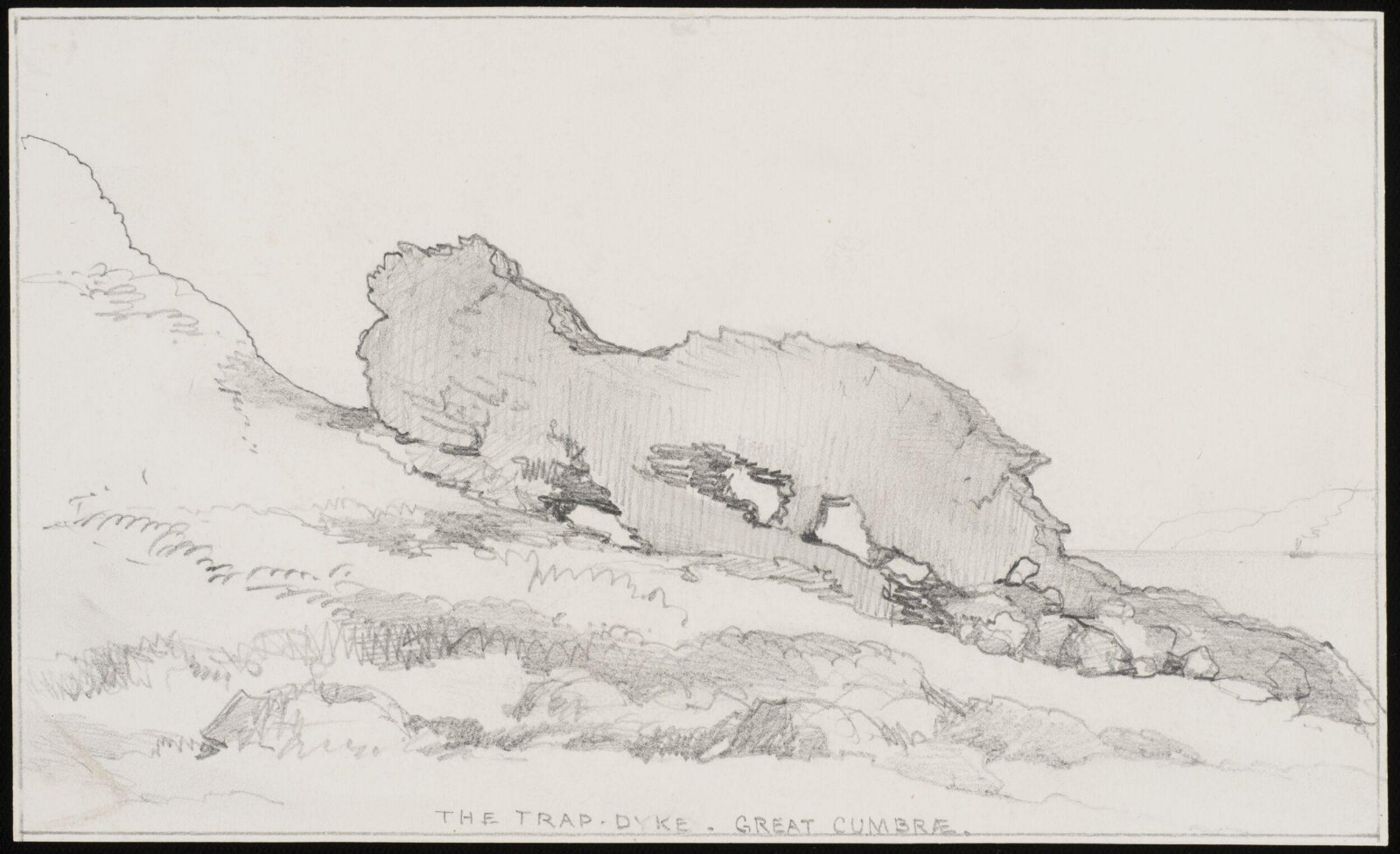 The Trap Dyke, Great Cumbrae, Edward Cooke, mid 19th century