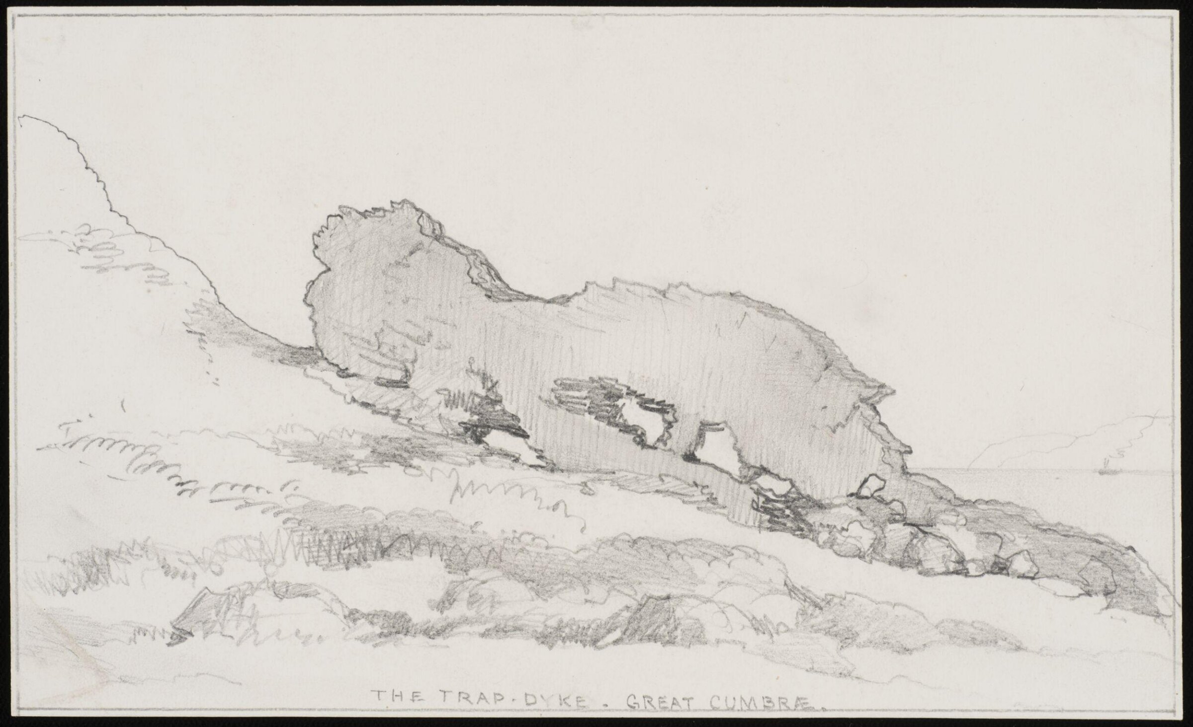 The Trap Dyke, Great Cumbrae, Edward Cooke, mid 19th century