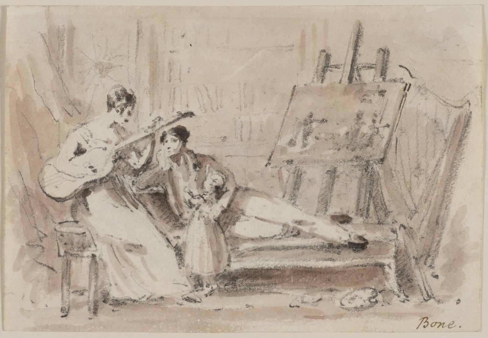 Drawing, Henry Pierce Bone, 1779-1855