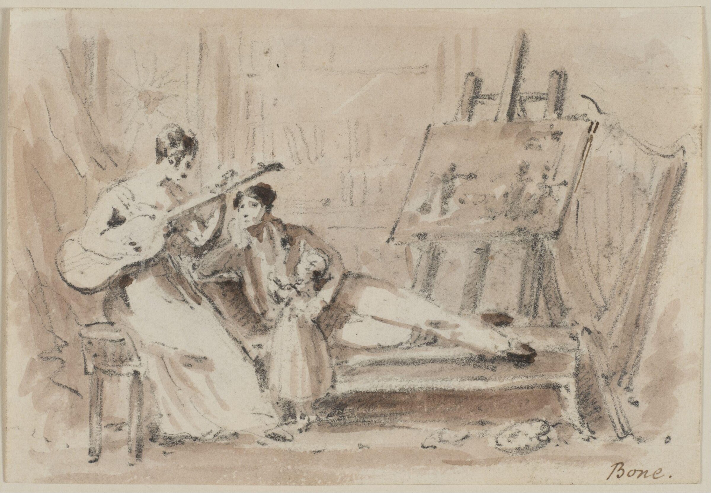 Drawing, Henry Pierce Bone, 1779-1855