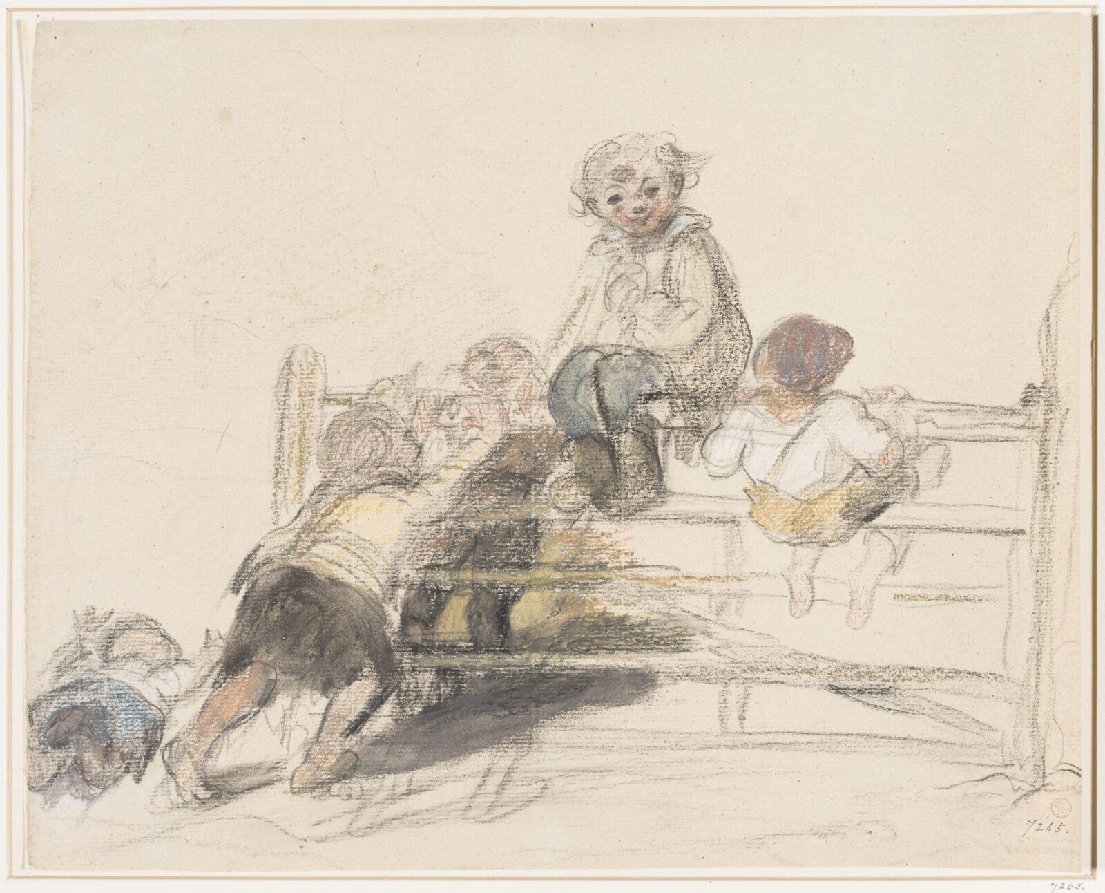 Sketch for 'Happy as a King', William Collins, ca. 1830-36