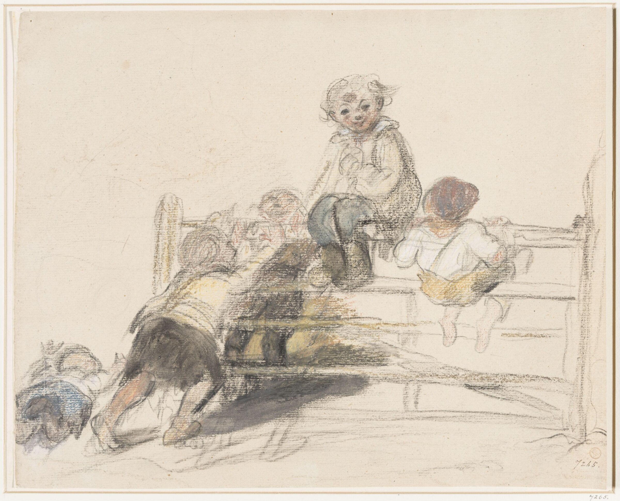 Sketch for 'Happy as a King', William Collins, ca. 1830-36
