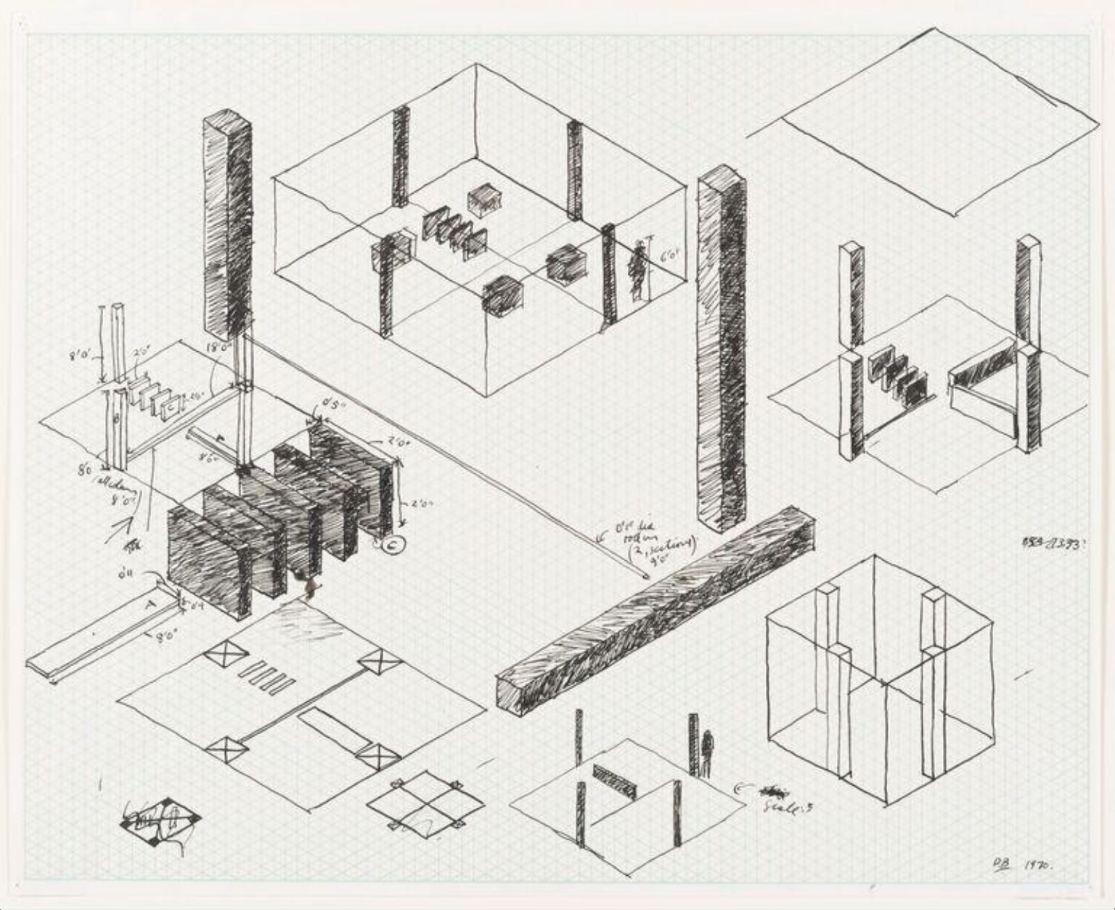 Drawing, Derek Boshier, 1970