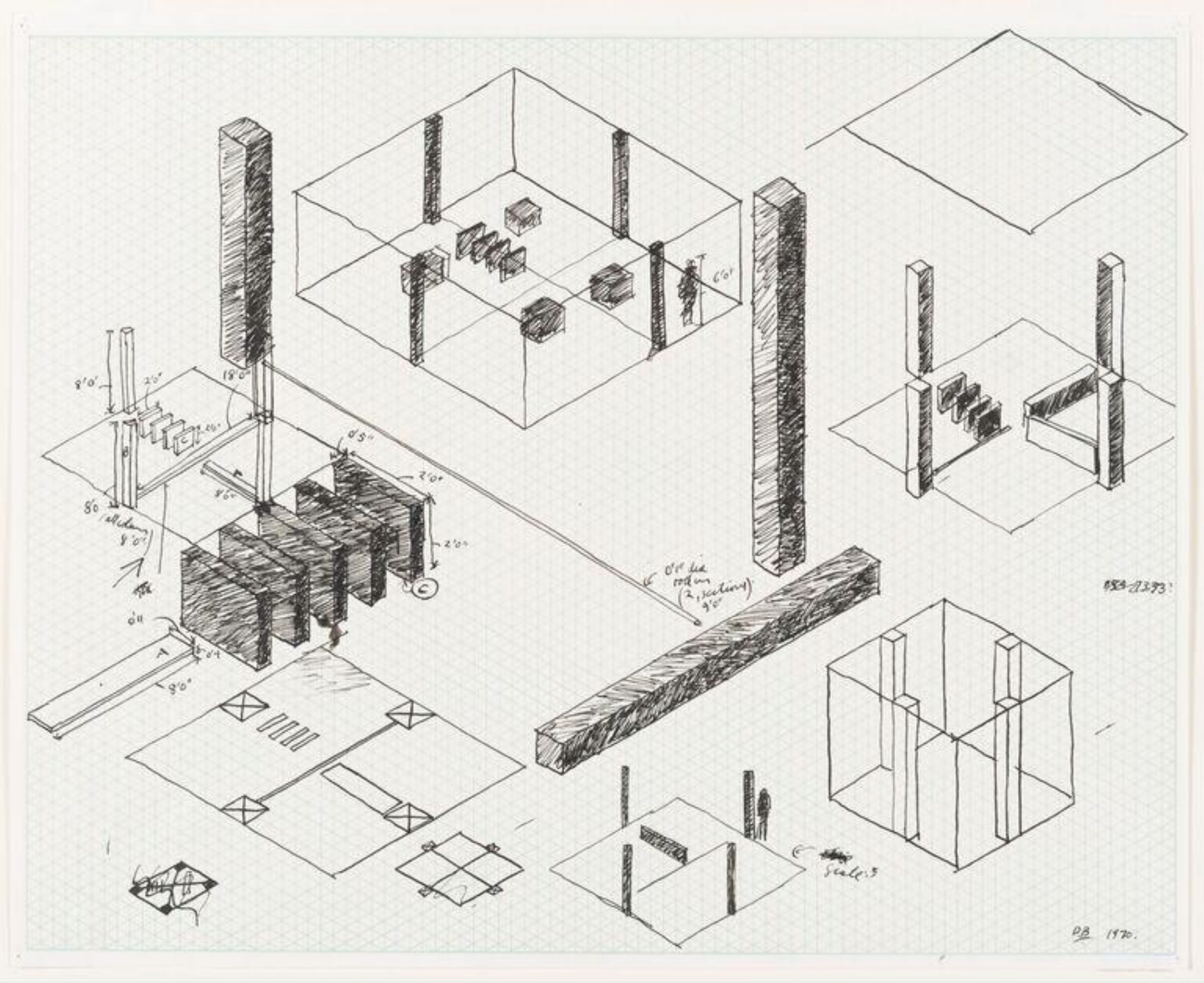 Drawing, Derek Boshier, 1970