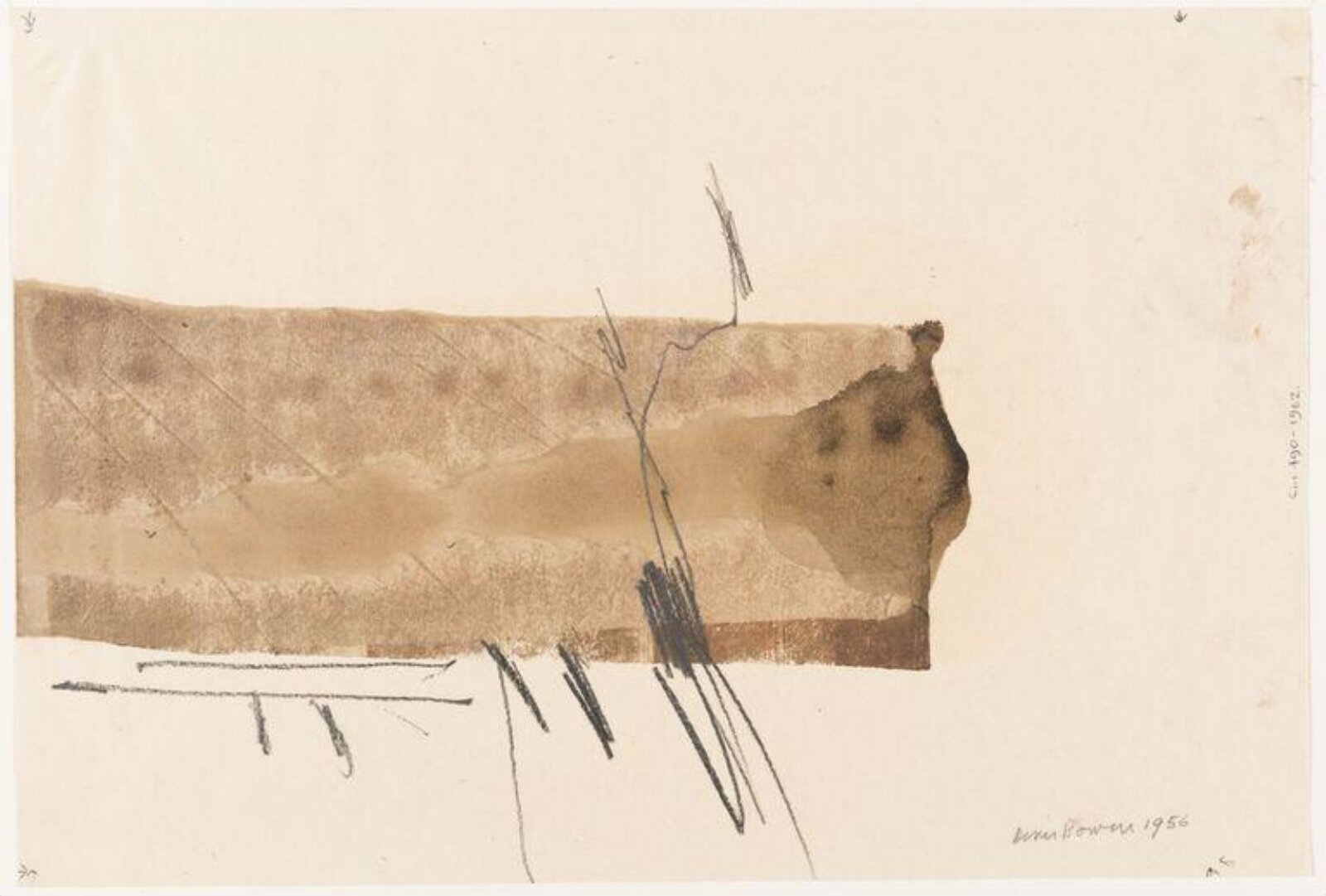 Drawing, Denis Bowen, 1956