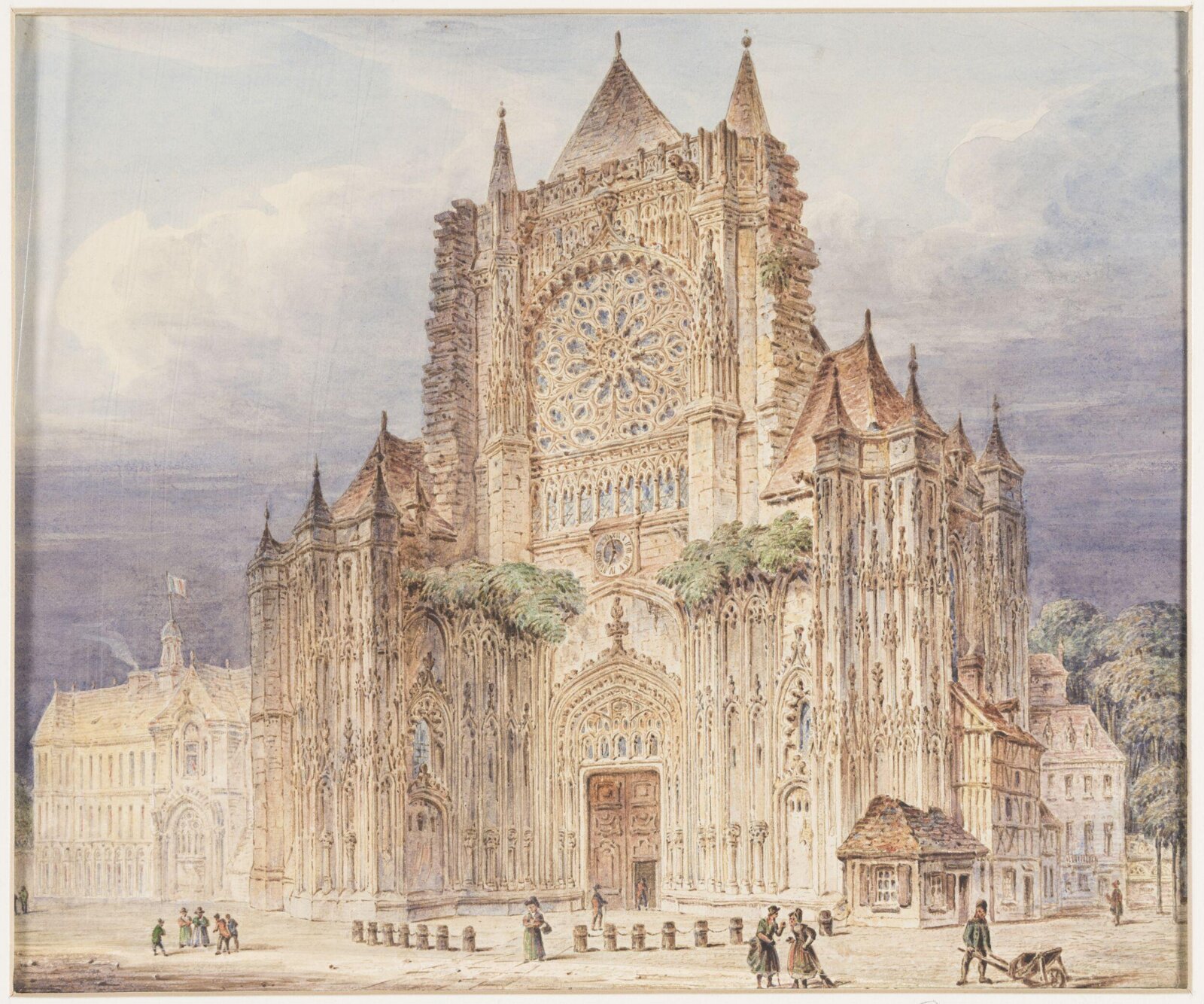West front, Roeun, John Coney, ca. 1820s