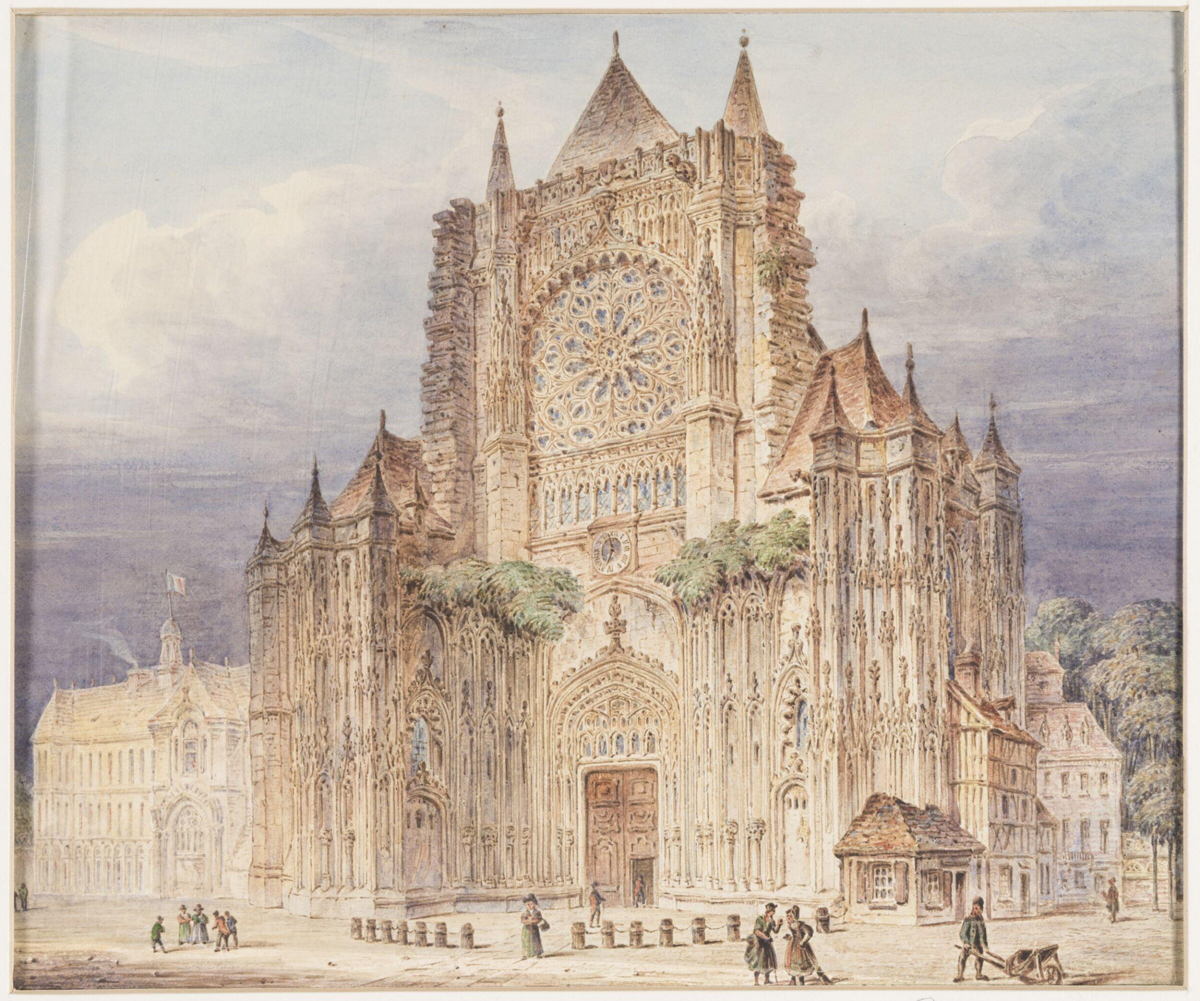 West front, Roeun, John Coney, ca. 1820s