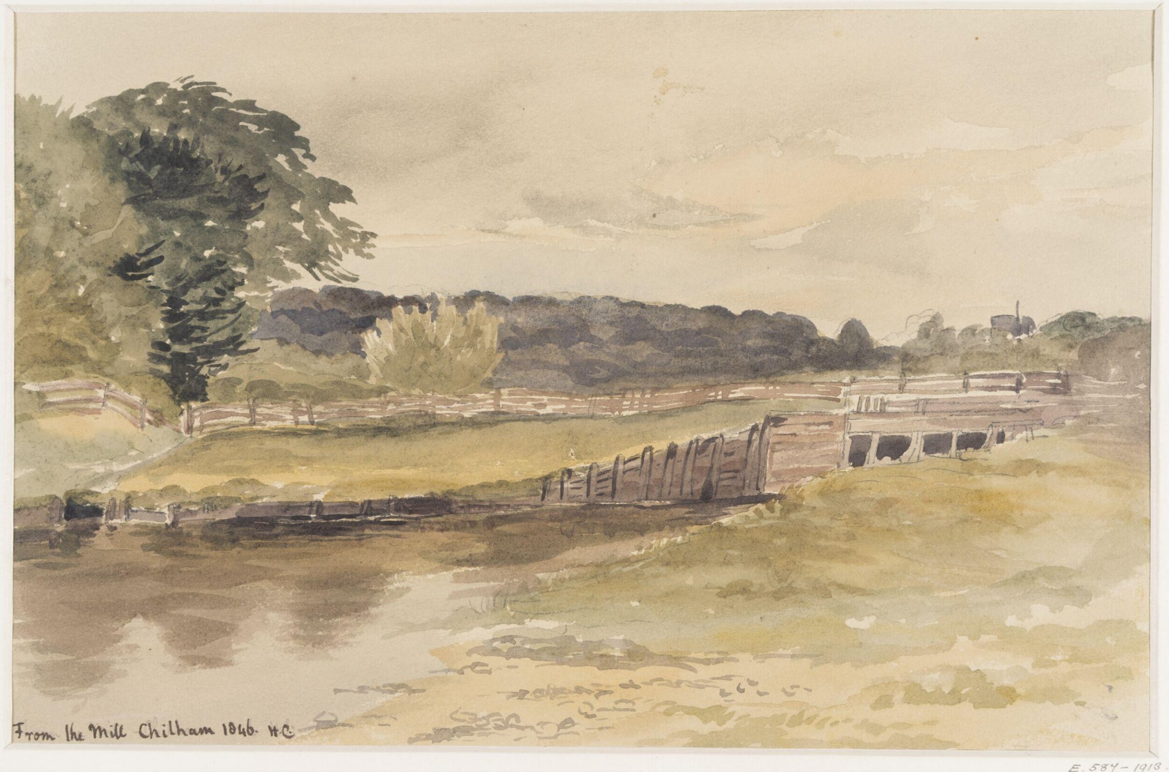 'From the Mill, Chilham', Henry Cole, 1846