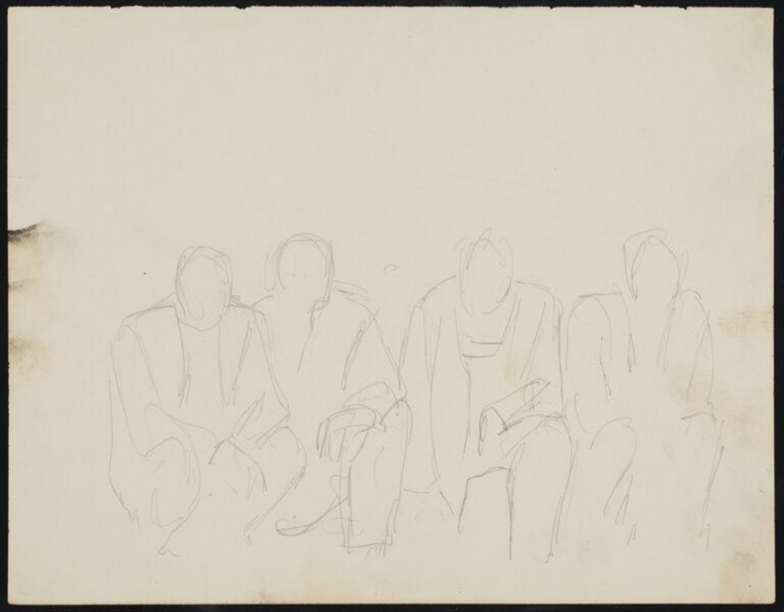 Drawing, Josef Herman, 1944-55
