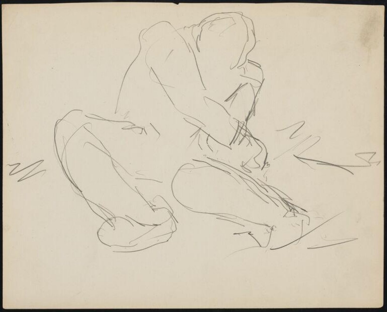 Drawing, Josef Herman, 1944-55