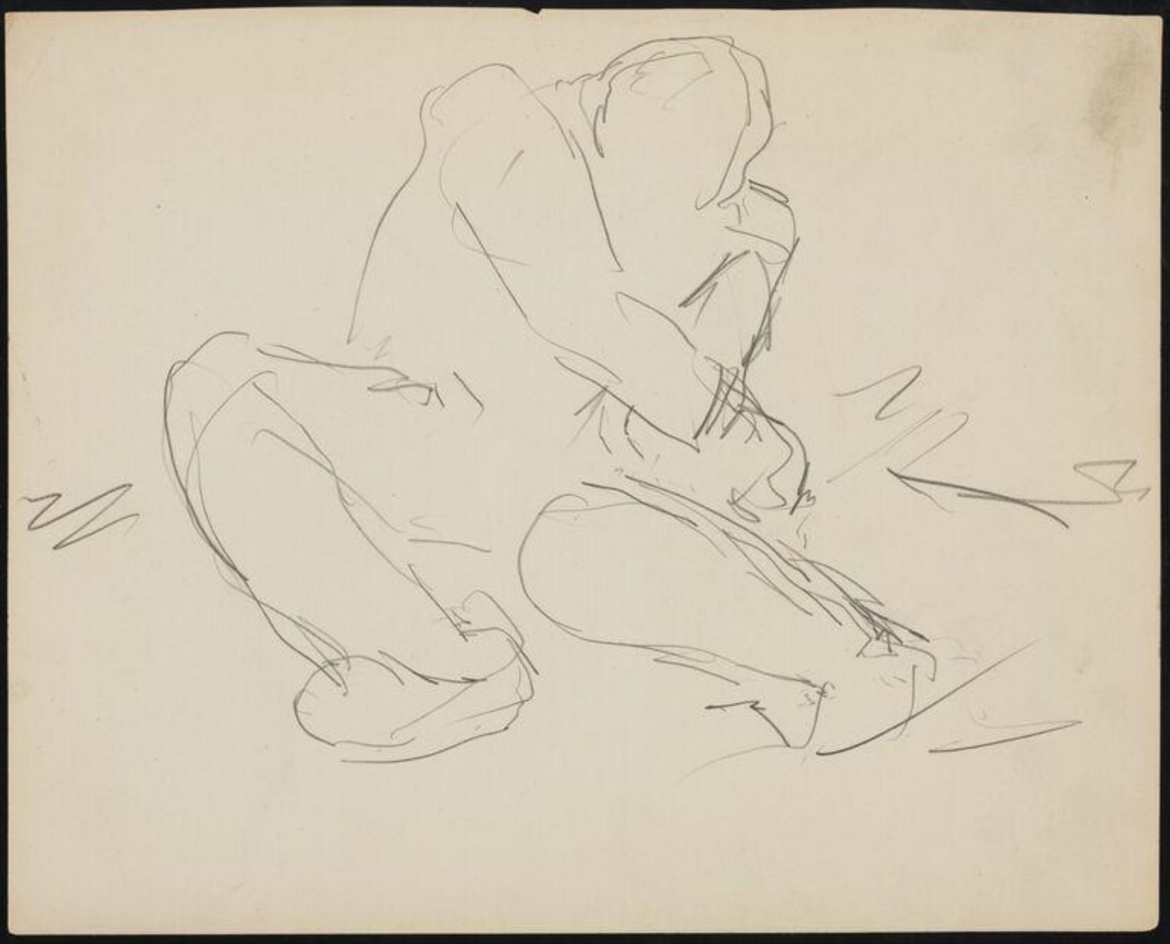 Drawing, Josef Herman, 1944-55