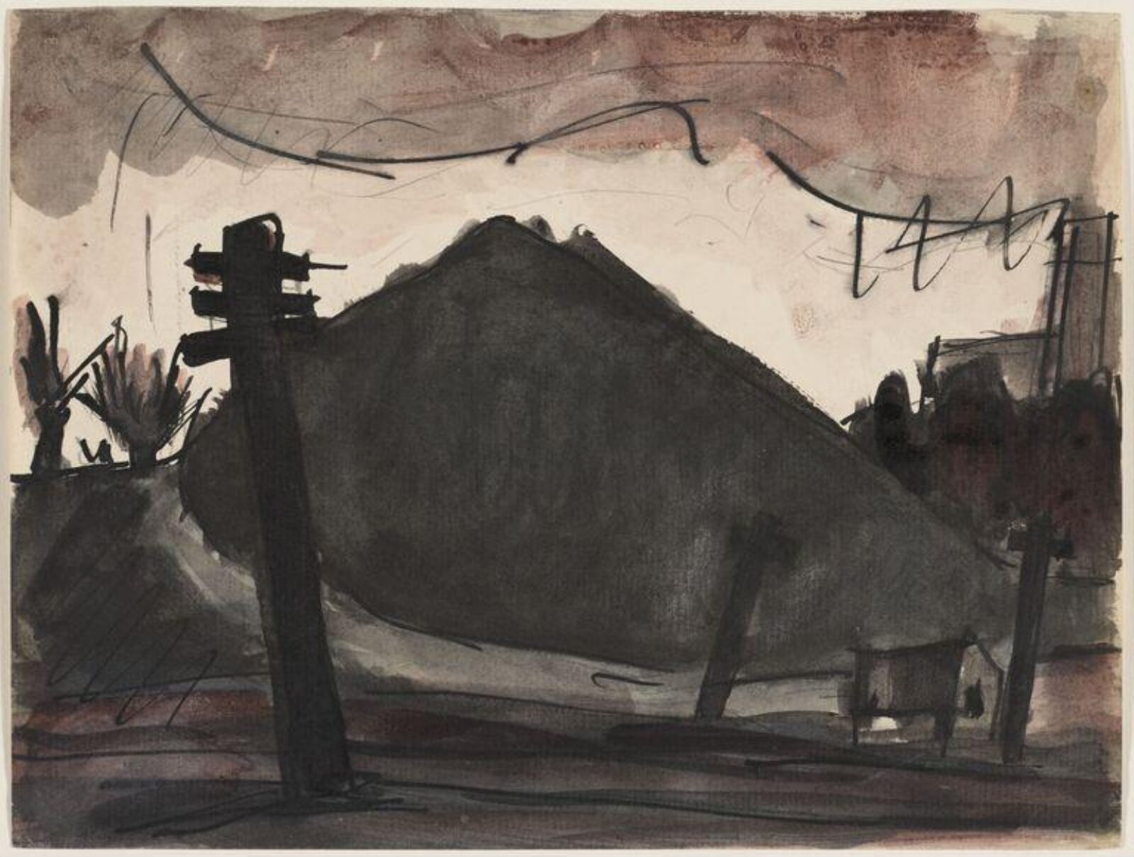 Drawing, Josef Herman, 1944-55