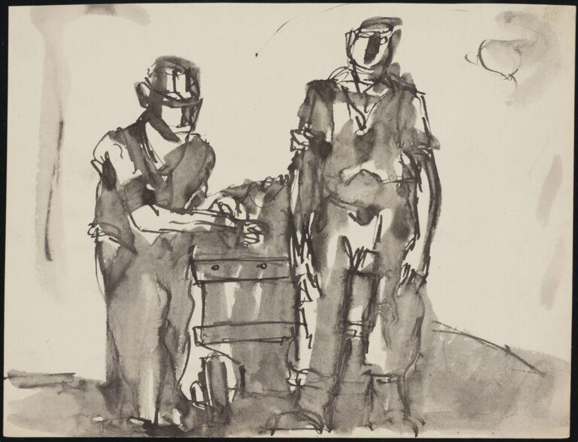 Drawing, Josef Herman, 1944-55