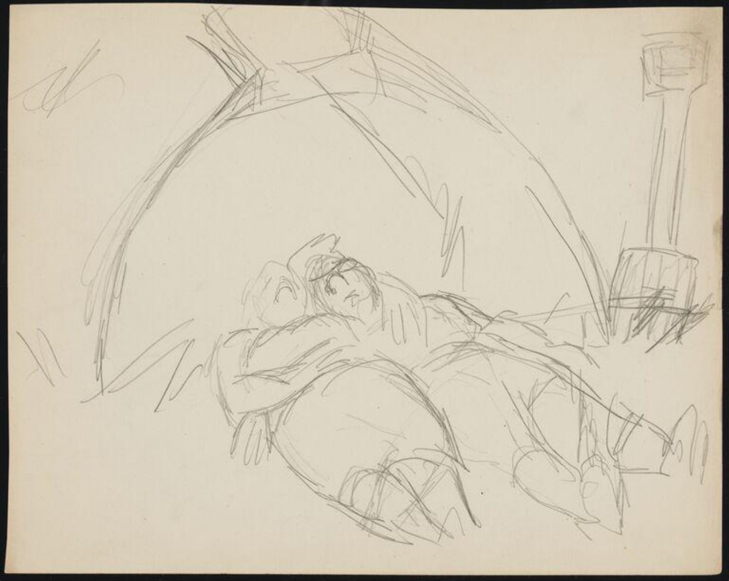 Drawing, Josef Herman, 1944-55