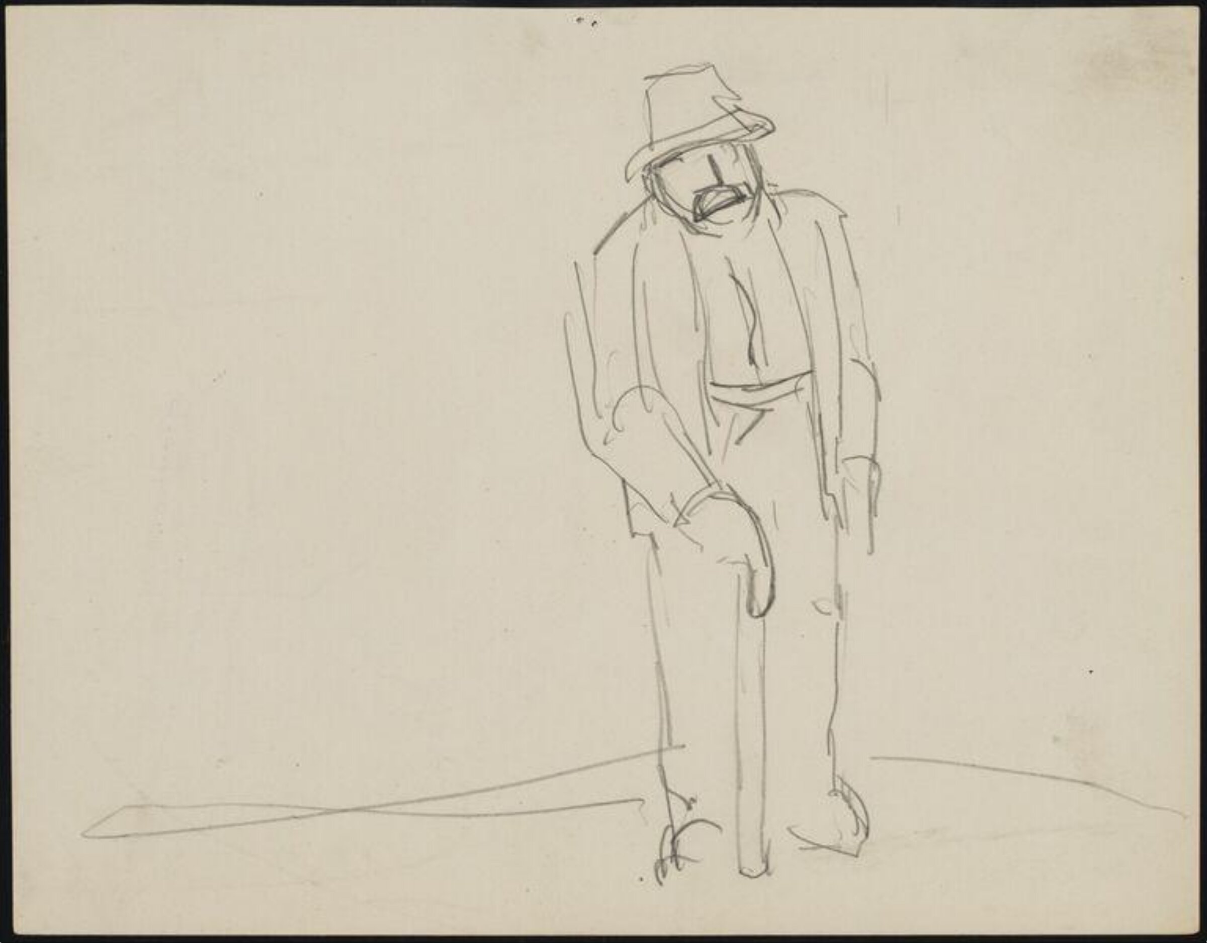 Drawing, Josef Herman, 1944-55