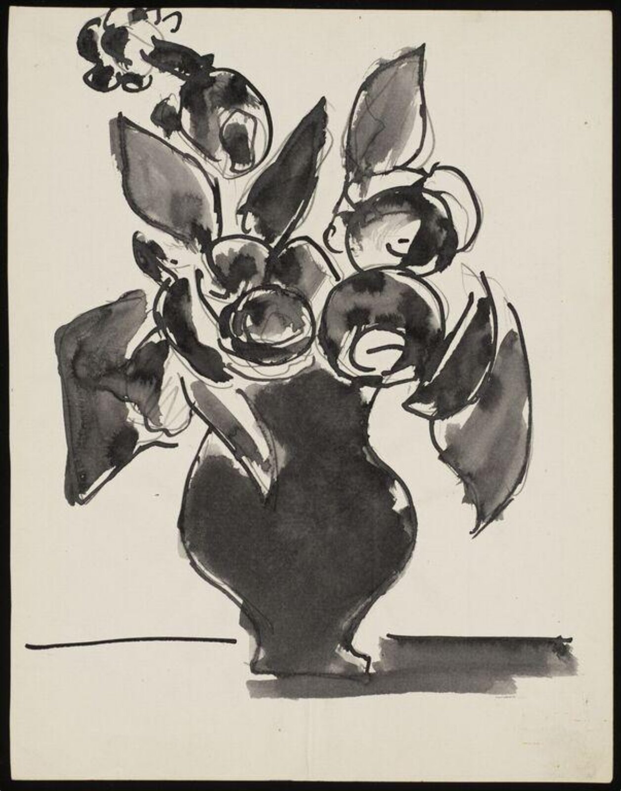 Drawing, Josef Herman, 1944-55