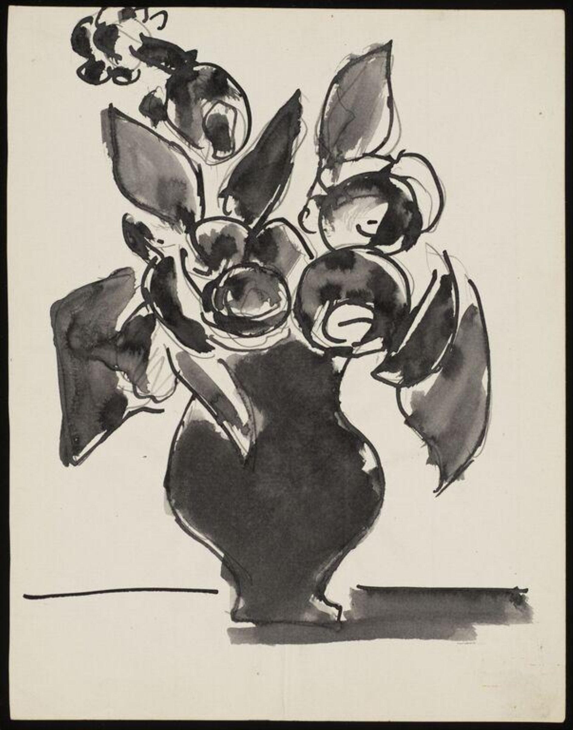 Drawing, Josef Herman, 1944-55