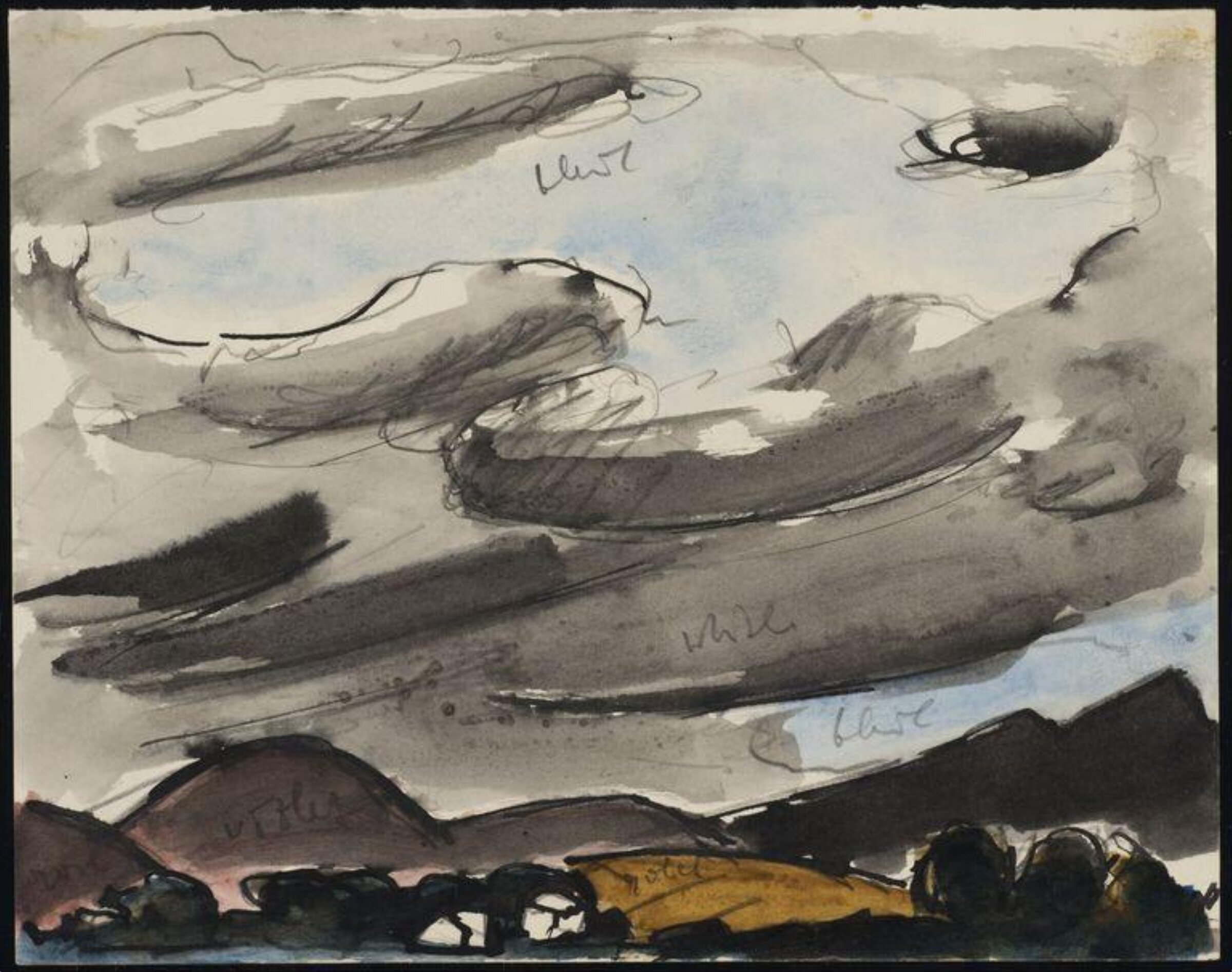 Drawing, Josef Herman, 1944-55