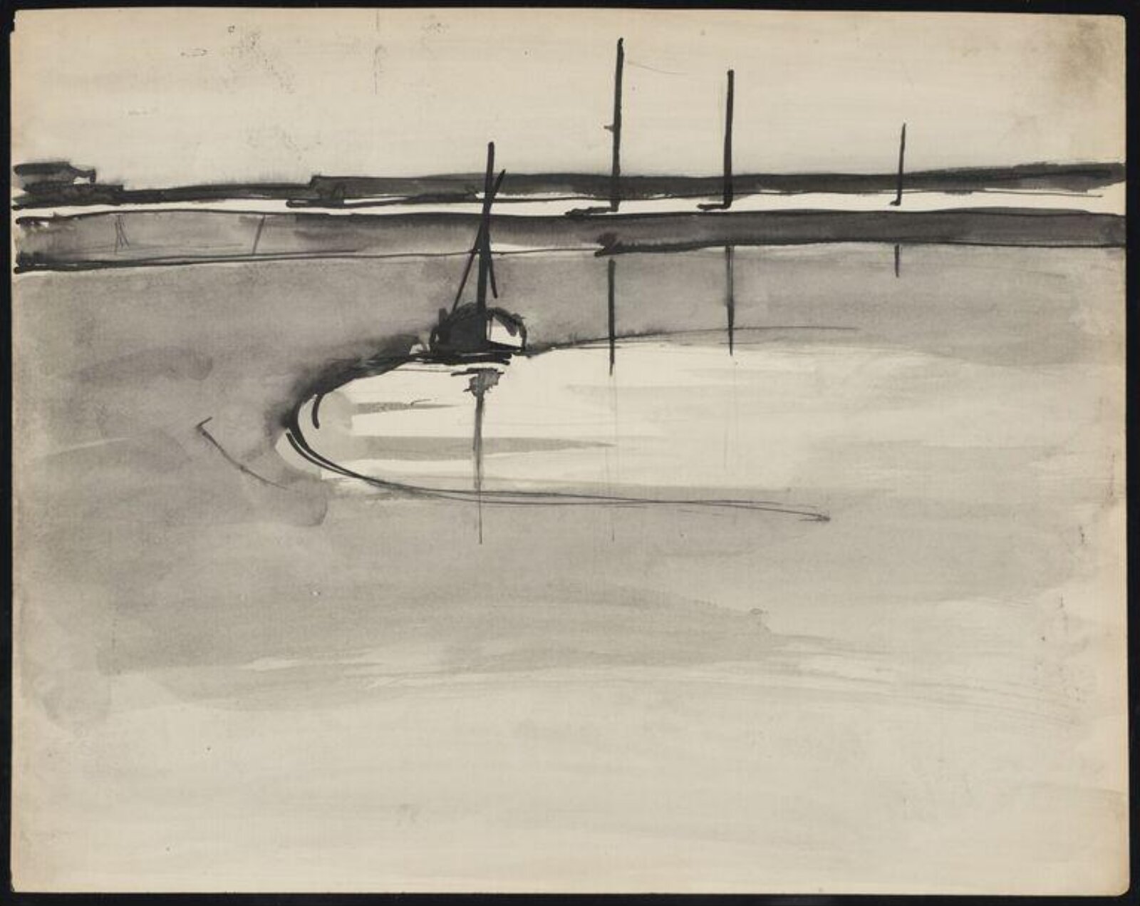Drawing, Josef Herman, 1944-55