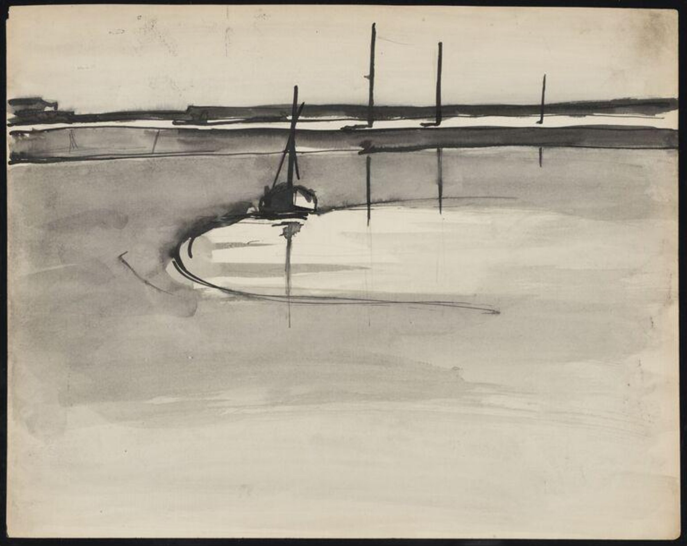 Drawing, Josef Herman, 1944-55