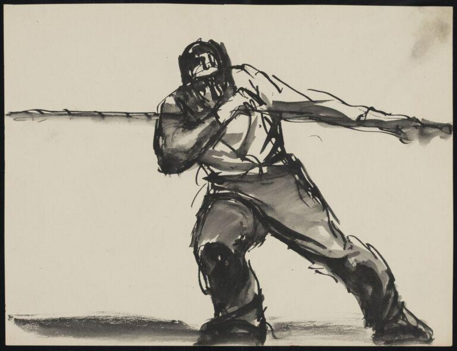 Drawing, Josef Herman, 1944-55
